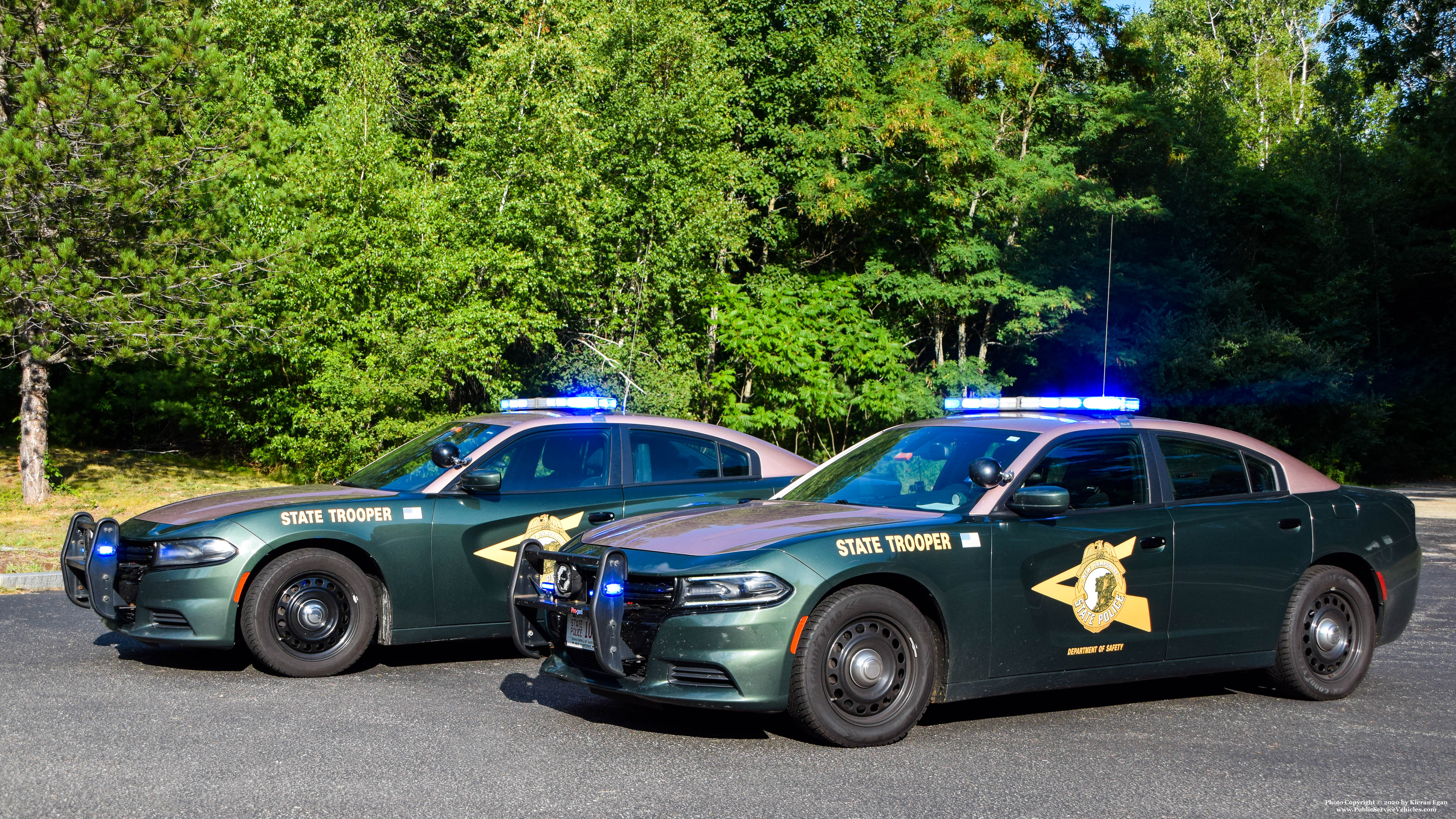 A photo  of New Hampshire State Police
            Cruiser 105, a 2016 Dodge Charger             taken by Kieran Egan