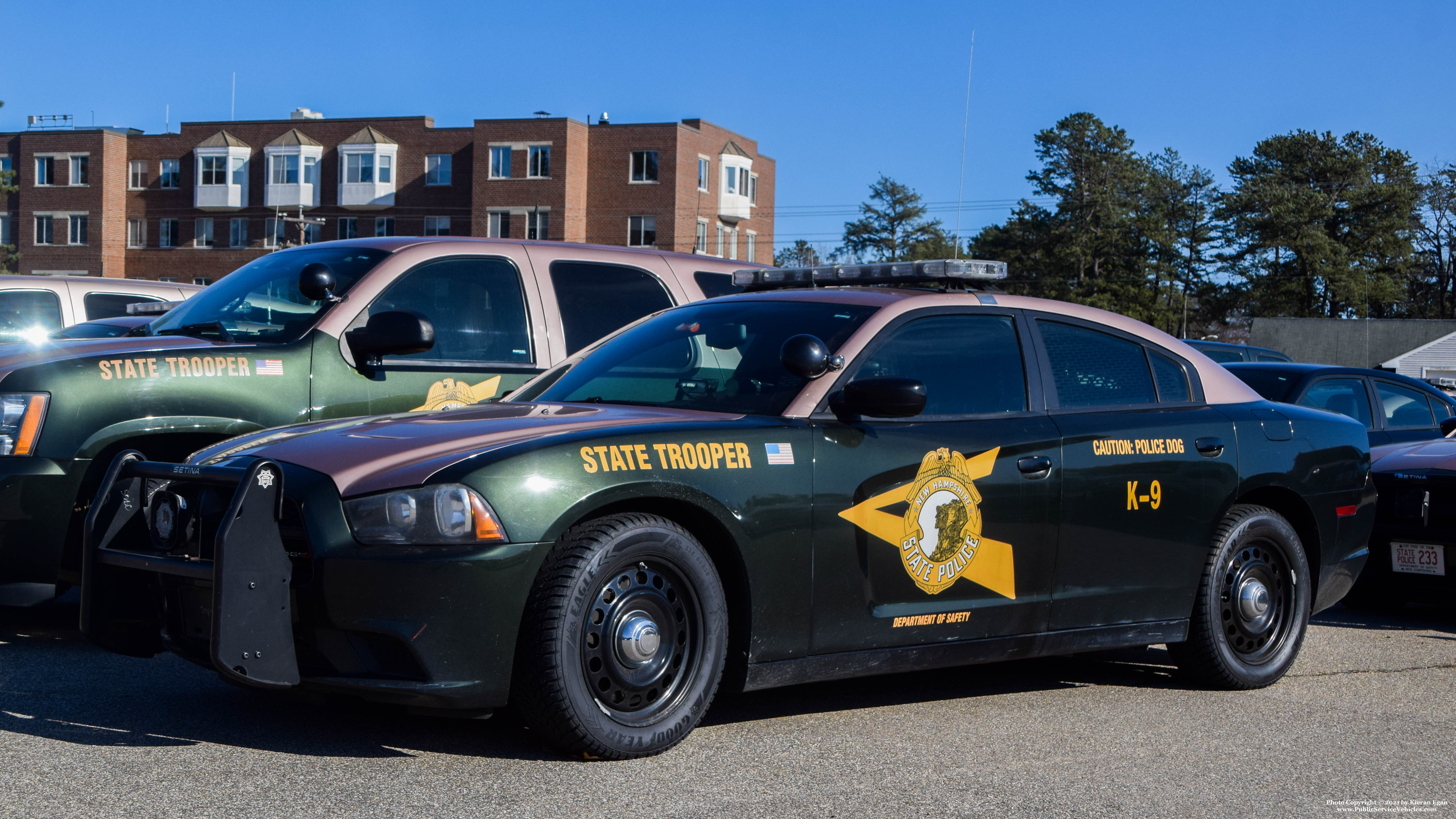 A photo  of New Hampshire State Police
            Unassigned Cruiser, a 2014 Dodge Charger             taken by Kieran Egan