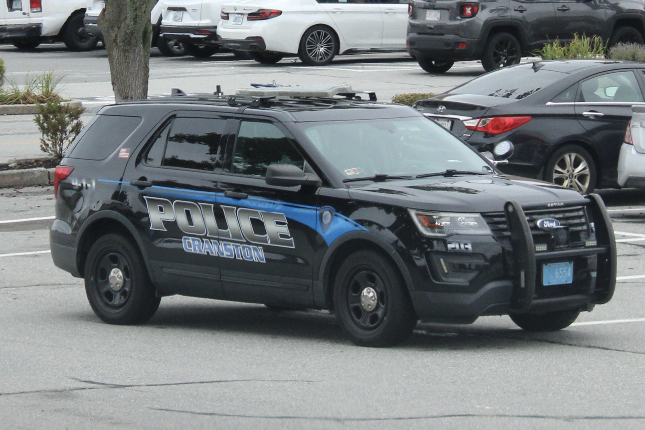 A photo  of Cranston Police
            Cruiser 203, a 2018 Ford Police Interceptor Utility             taken by @riemergencyvehicles