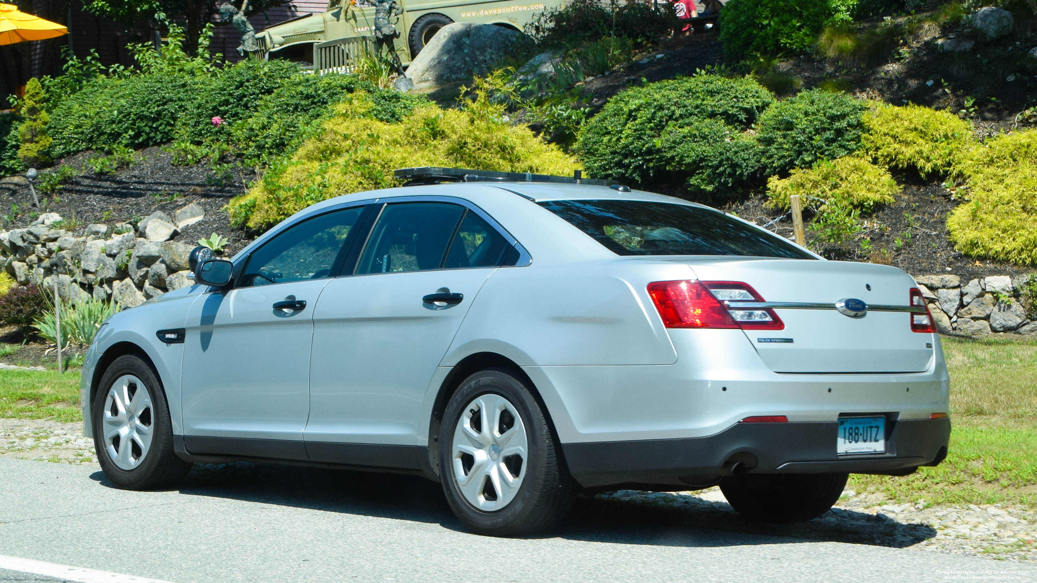 A photo  of Connecticut State Police
            Cruiser 188, a 2013-2019 Ford Police Interceptor Sedan             taken by Kieran Egan