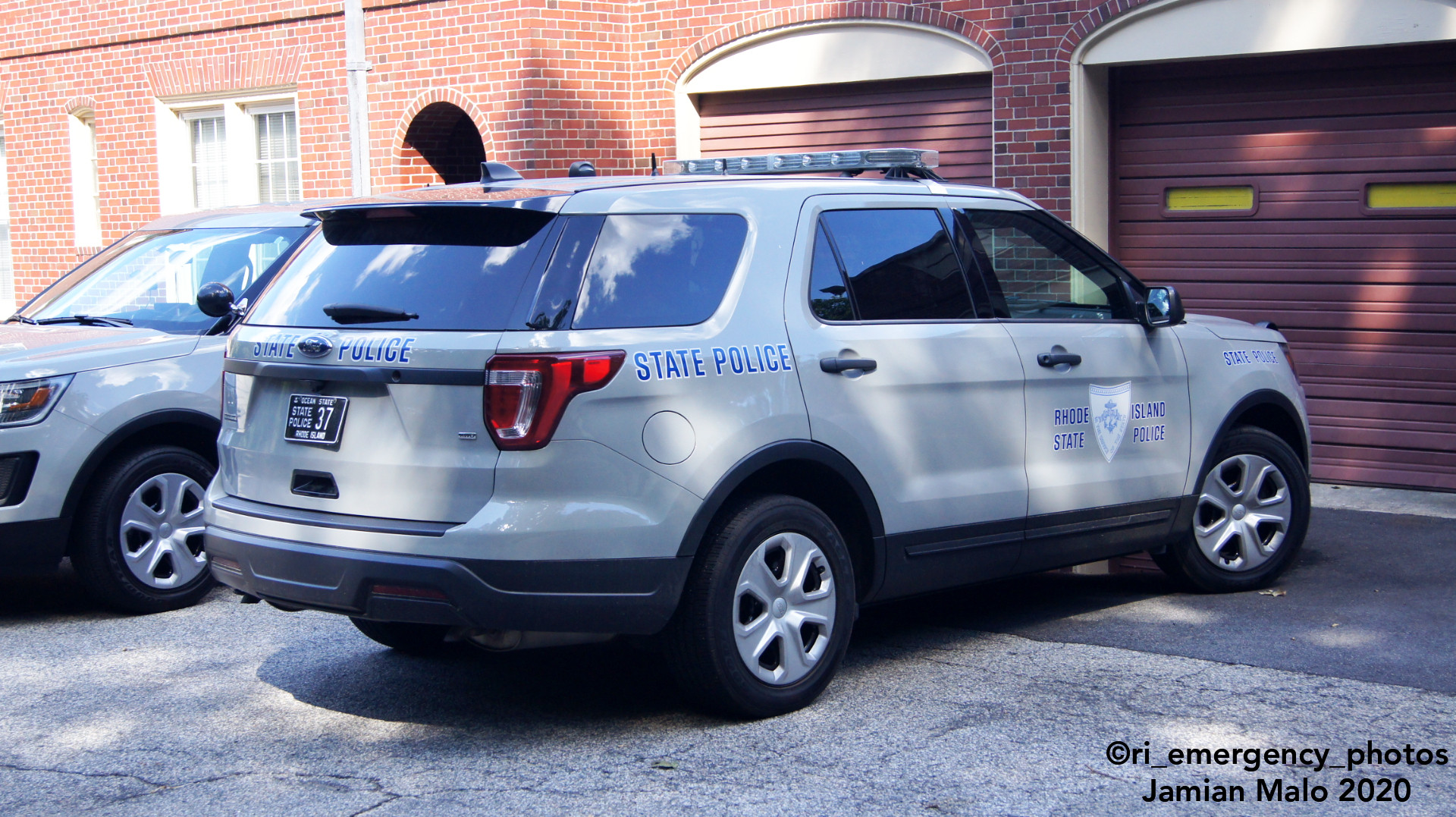 A photo  of Rhode Island State Police
            Cruiser 37, a 2018 Ford Police Interceptor Utility             taken by Jamian Malo