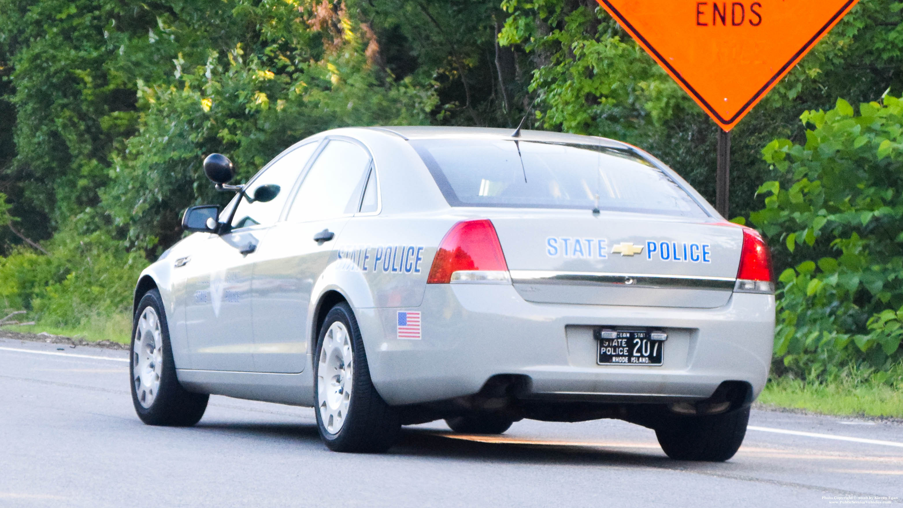 A photo  of Rhode Island State Police
            Cruiser 207, a 2013 Chevrolet Caprice             taken by Kieran Egan