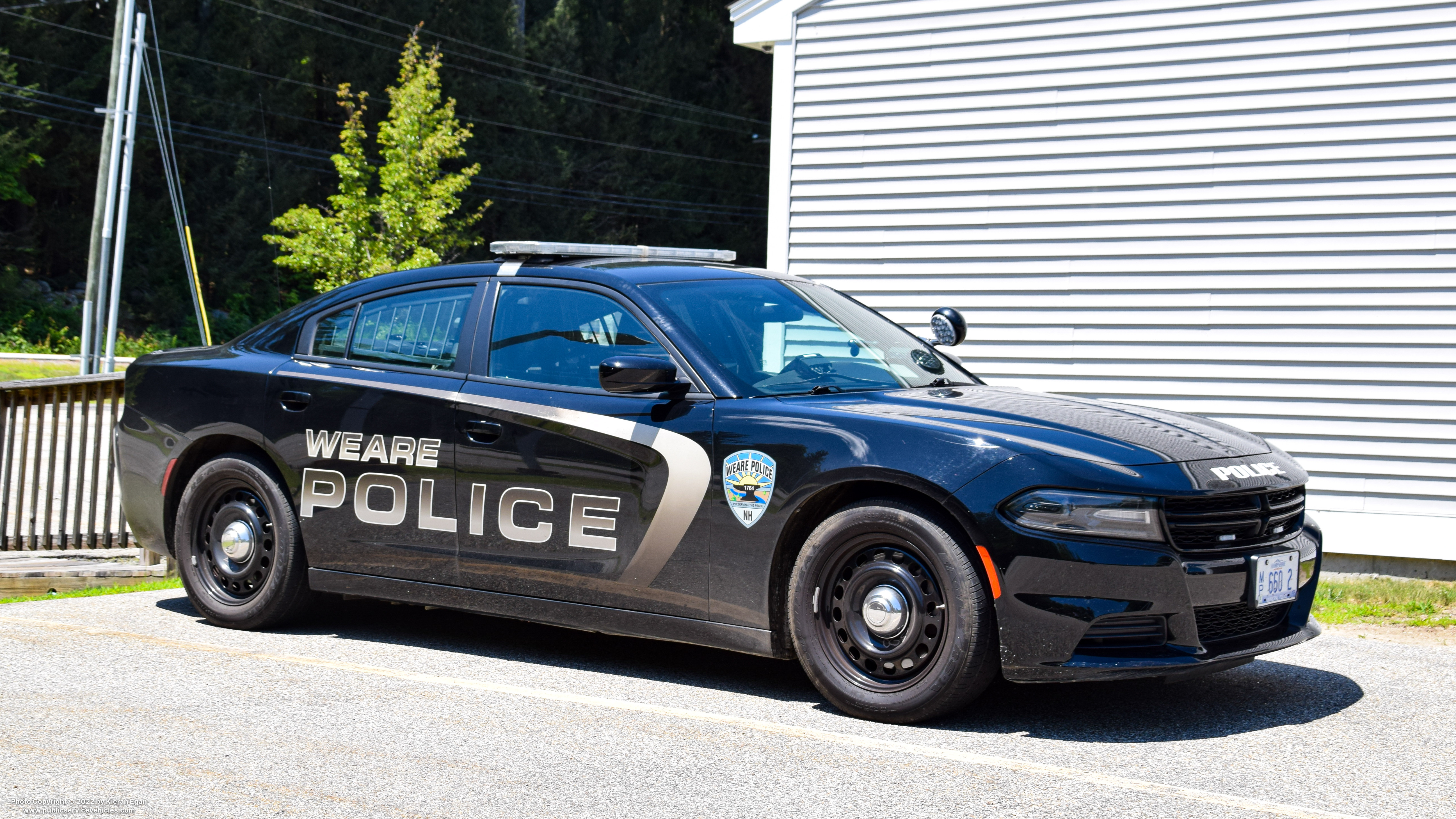 A photo  of Weare Police
            Car 2, a 2018 Dodge Charger             taken by Kieran Egan