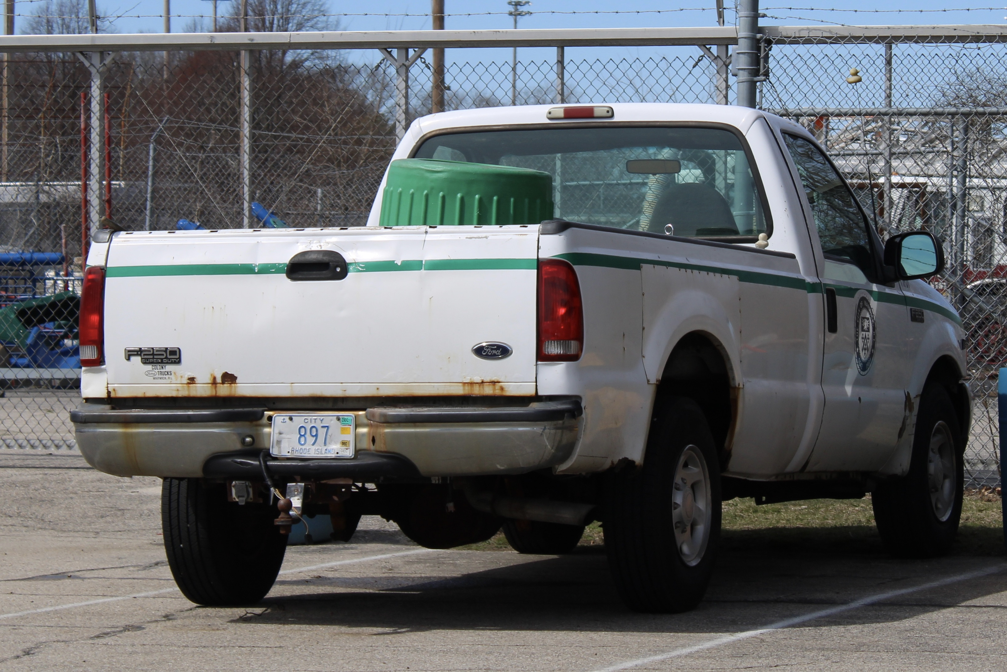 A photo  of Warwick Public Works
            Truck 897, a 1997-2007 Ford F-250             taken by @riemergencyvehicles
