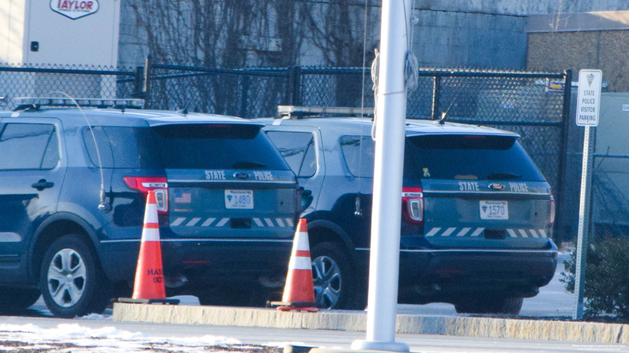 A photo  of Massachusetts State Police
            Cruiser 1570, a 2013-2014 Ford Police Interceptor Utility             taken by Kieran Egan