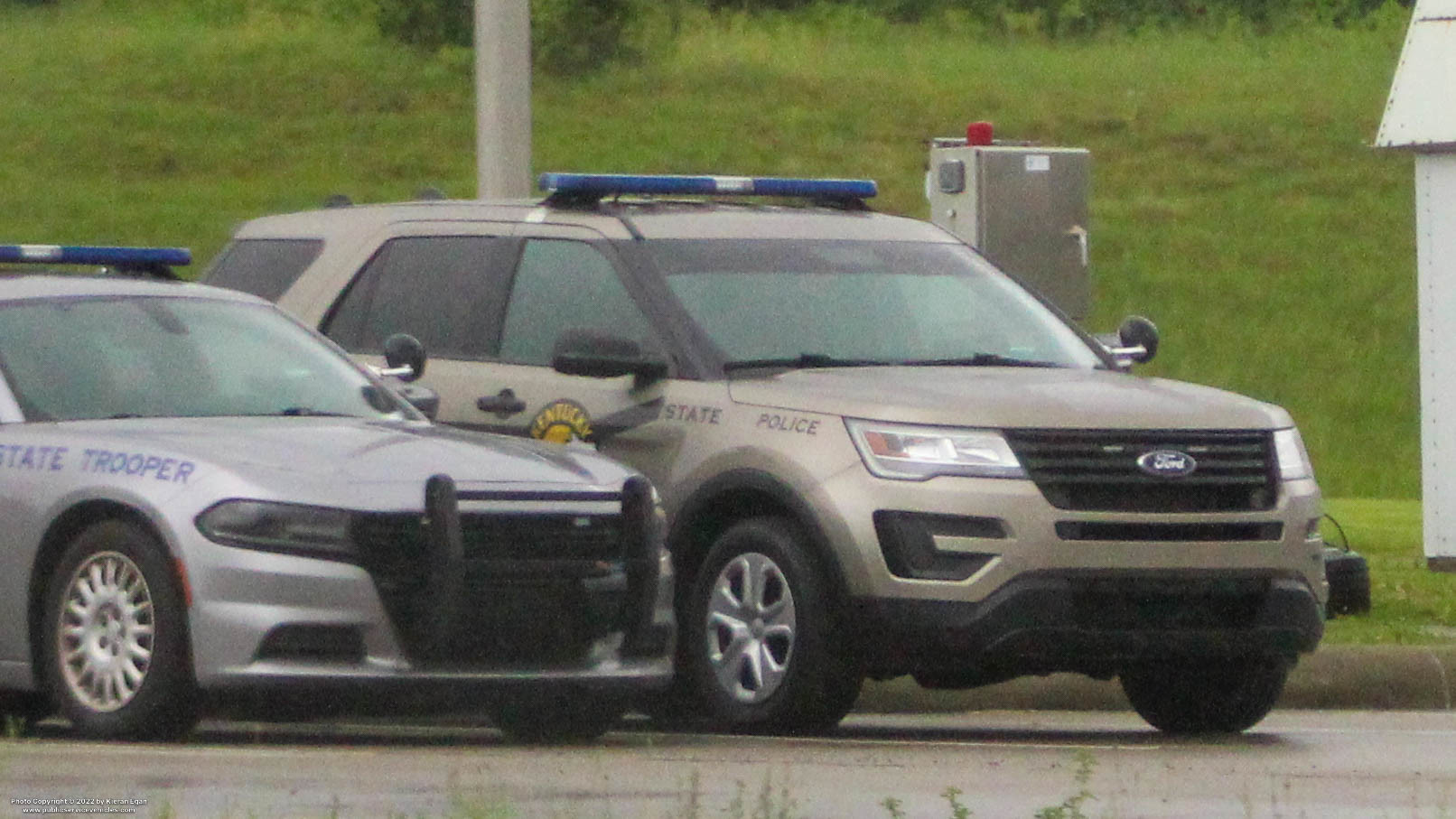 A photo  of Kentucky State Police
            Cruiser 9553, a 2018-2019 Ford Police Interceptor Utility             taken by Kieran Egan