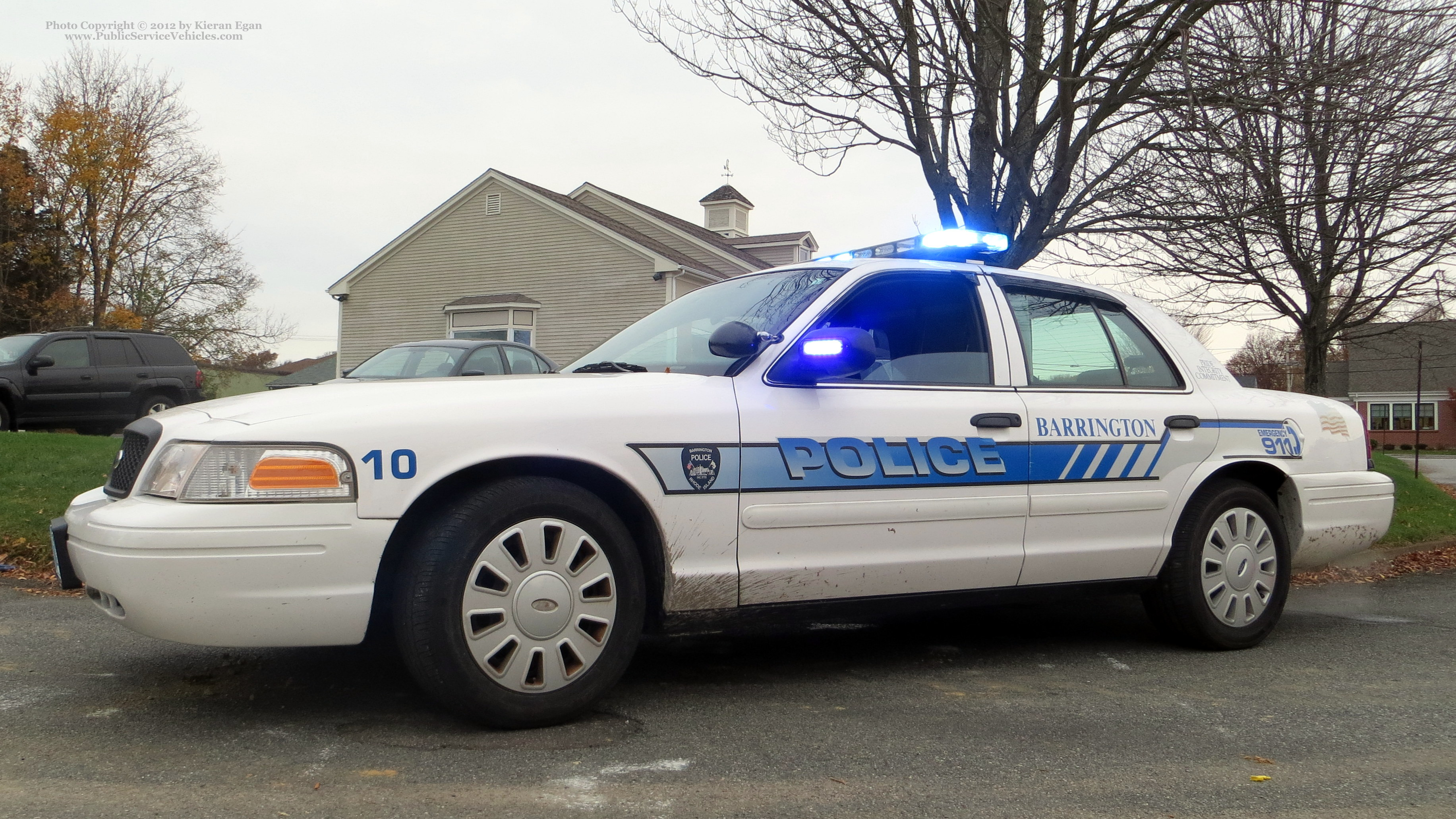 A photo  of Barrington Police
            Car 10, a 2008 Ford Crown Victoria Police Interceptor             taken by Kieran Egan