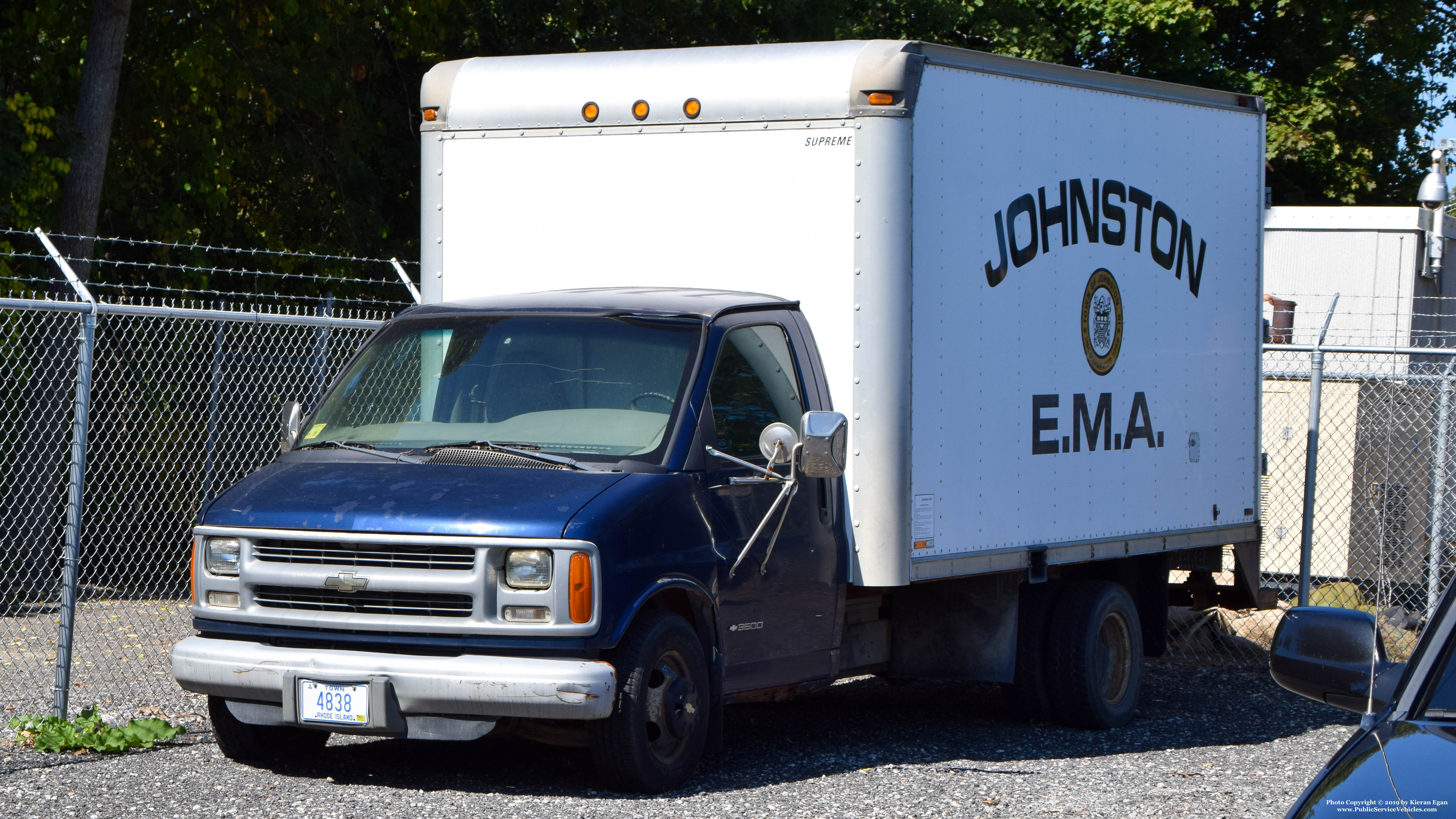 A photo  of Johnston Emergency Management Agency
            Truck 4838, a 1991-1996 Chevrolet 3500HD             taken by Kieran Egan