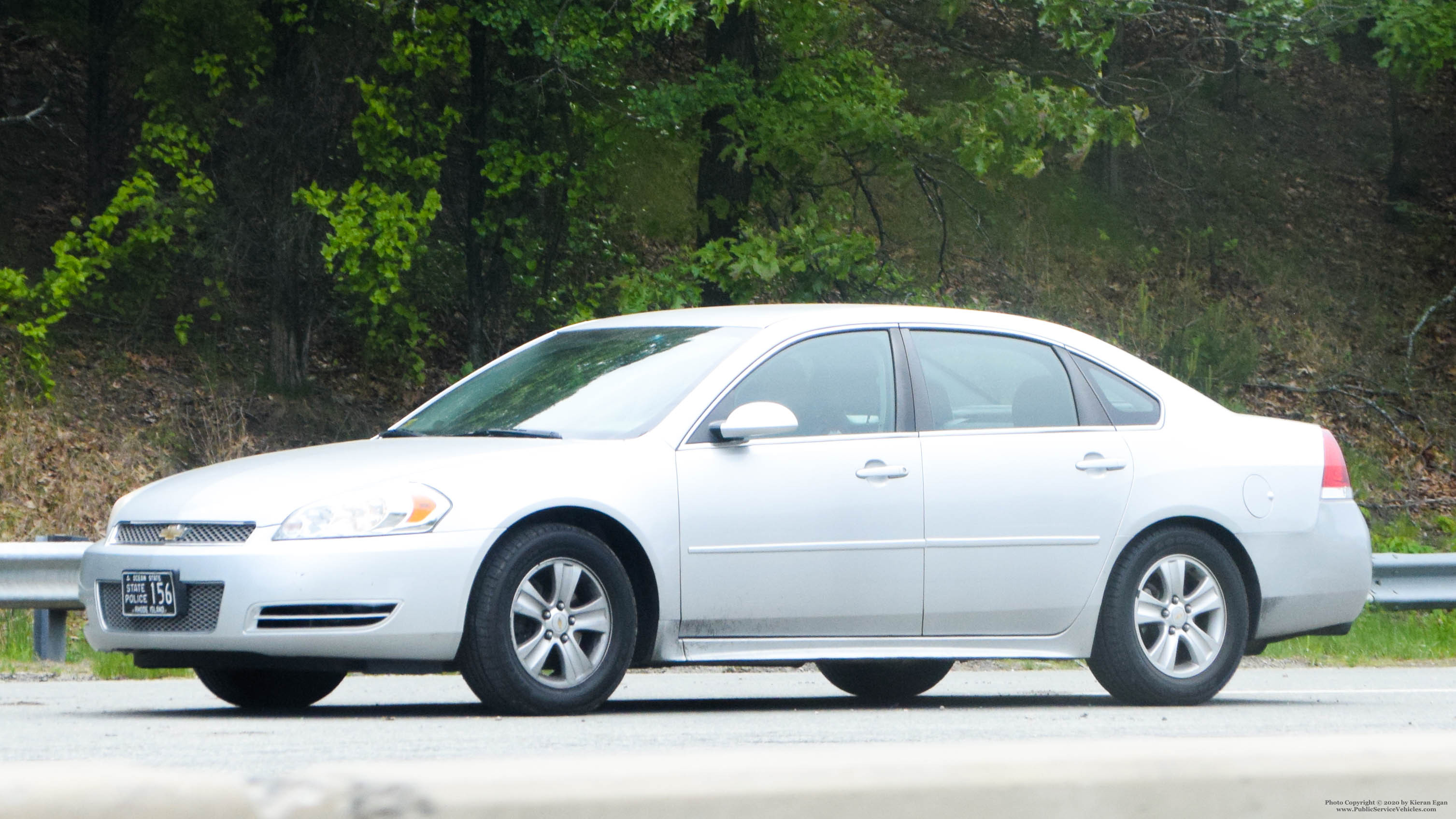 A photo  of Rhode Island State Police
            Cruiser 156, a 2005-2013 Chevrolet Impala             taken by Kieran Egan