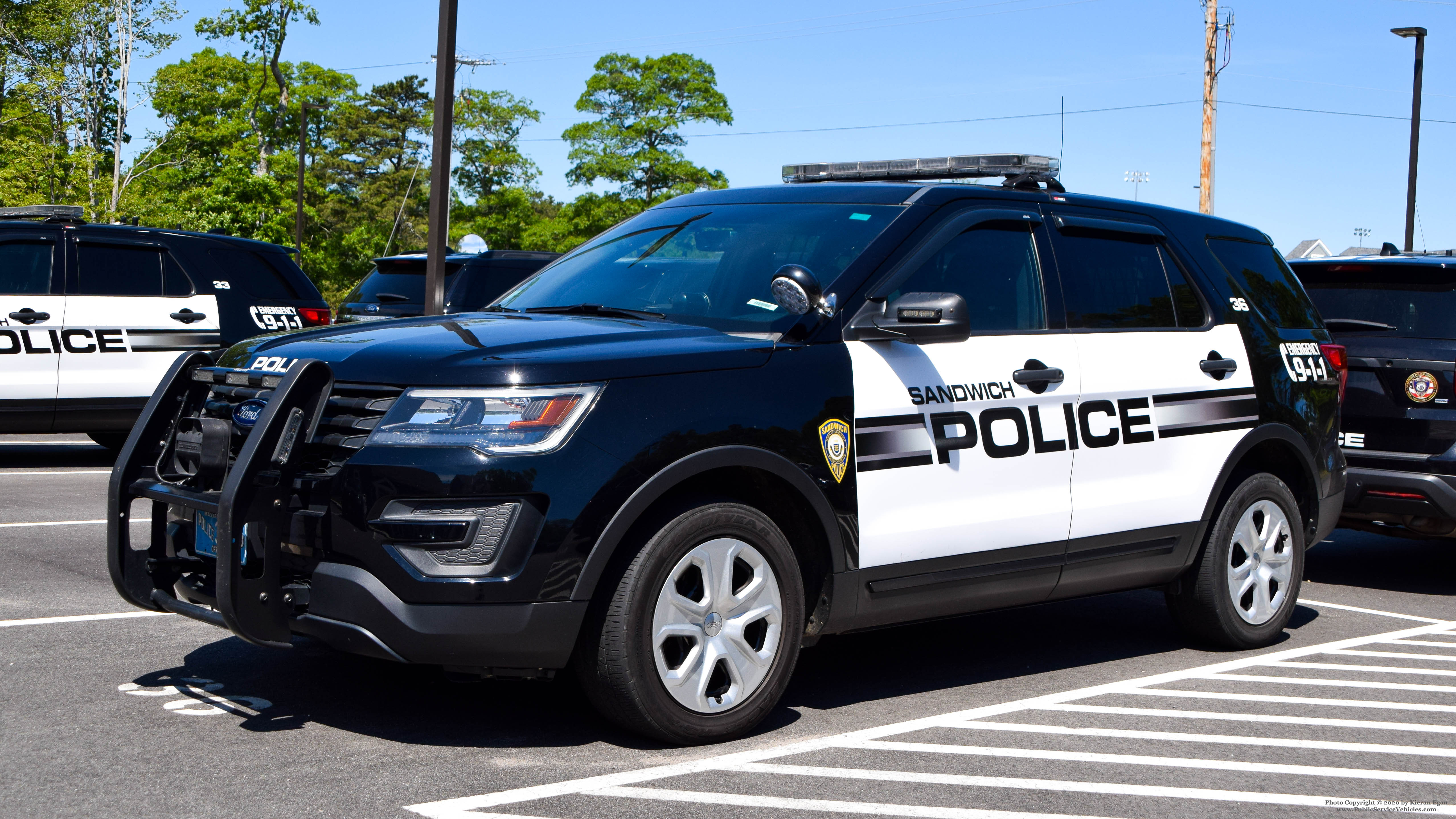 A photo  of Sandwich Police
            Cruiser 36, a 2017 Ford Police Interceptor Utility             taken by Kieran Egan