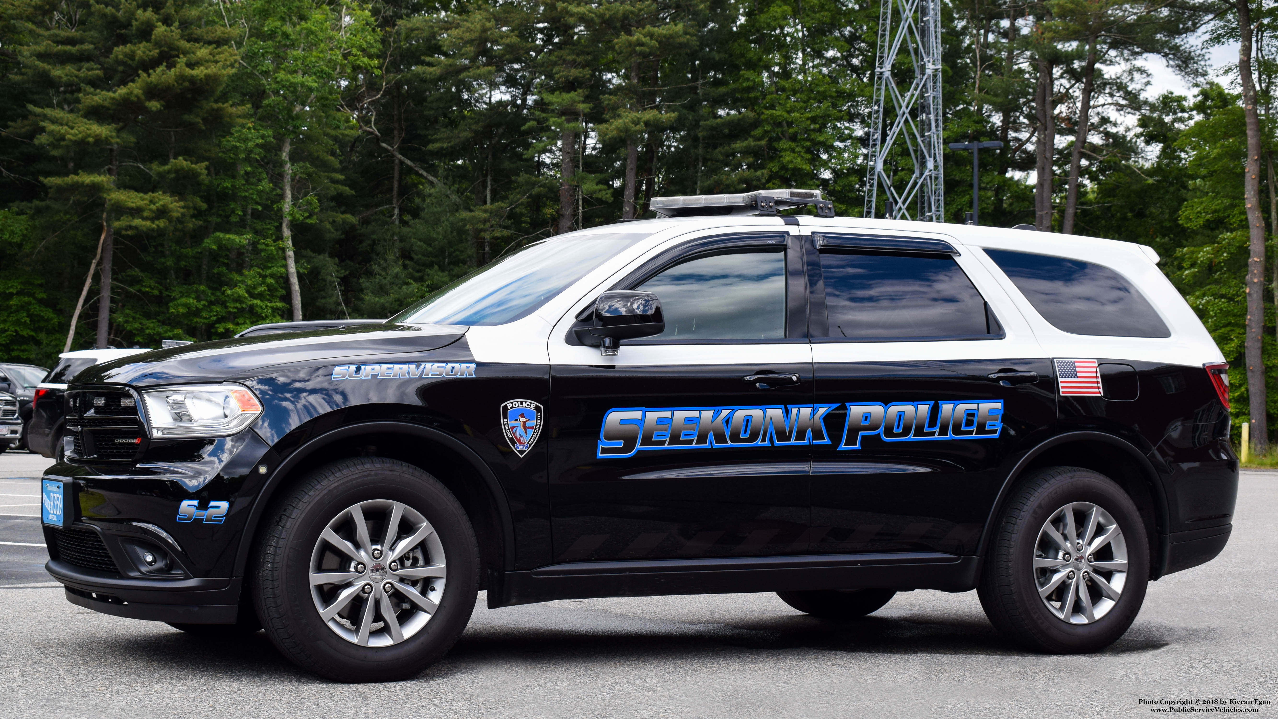A photo  of Seekonk Police
            Supervisor 2, a 2018 Dodge Durango             taken by Kieran Egan