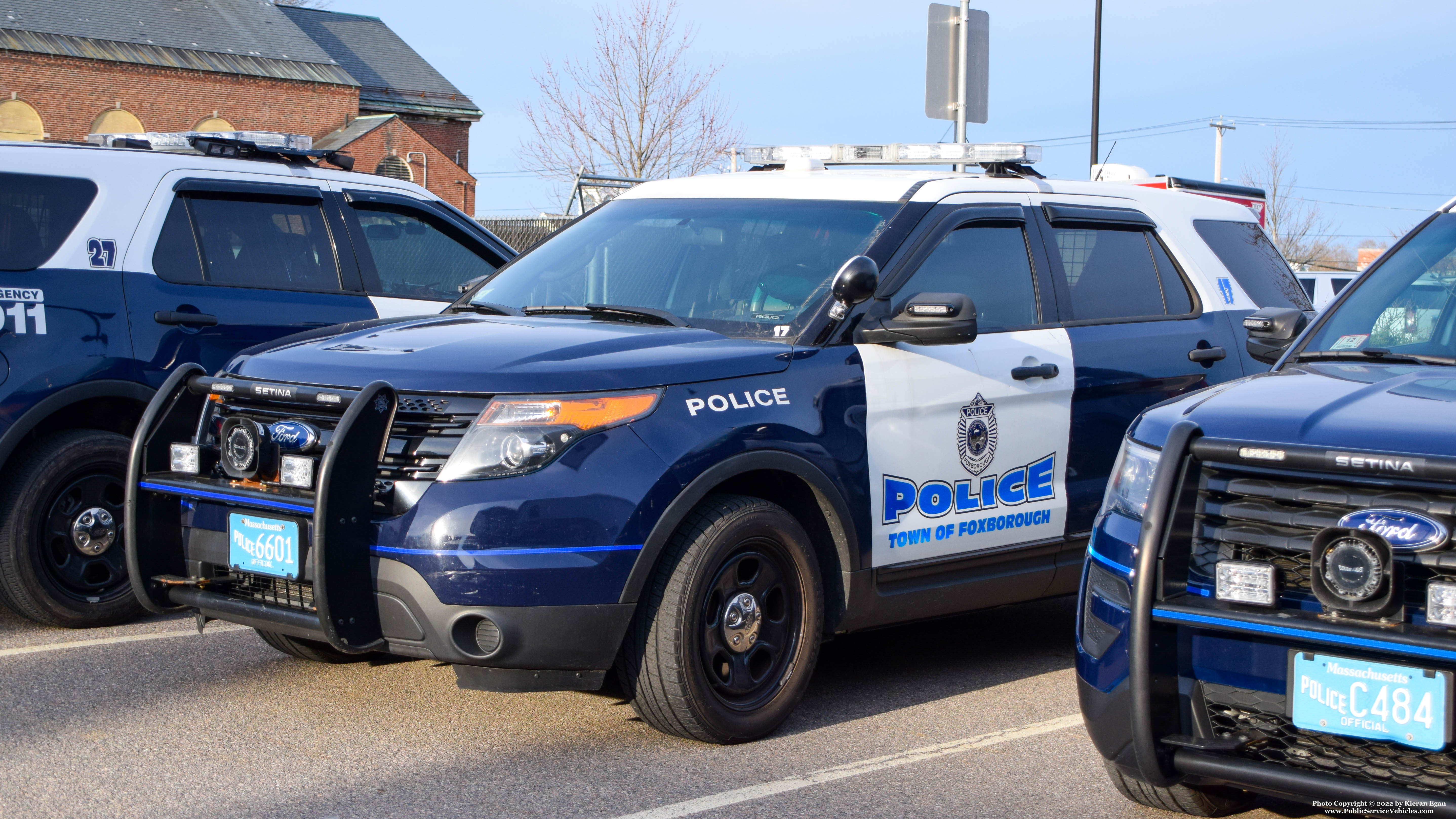 A photo  of Foxborough Police
            Cruiser 17, a 2015 Ford Police Interceptor Utility             taken by Kieran Egan