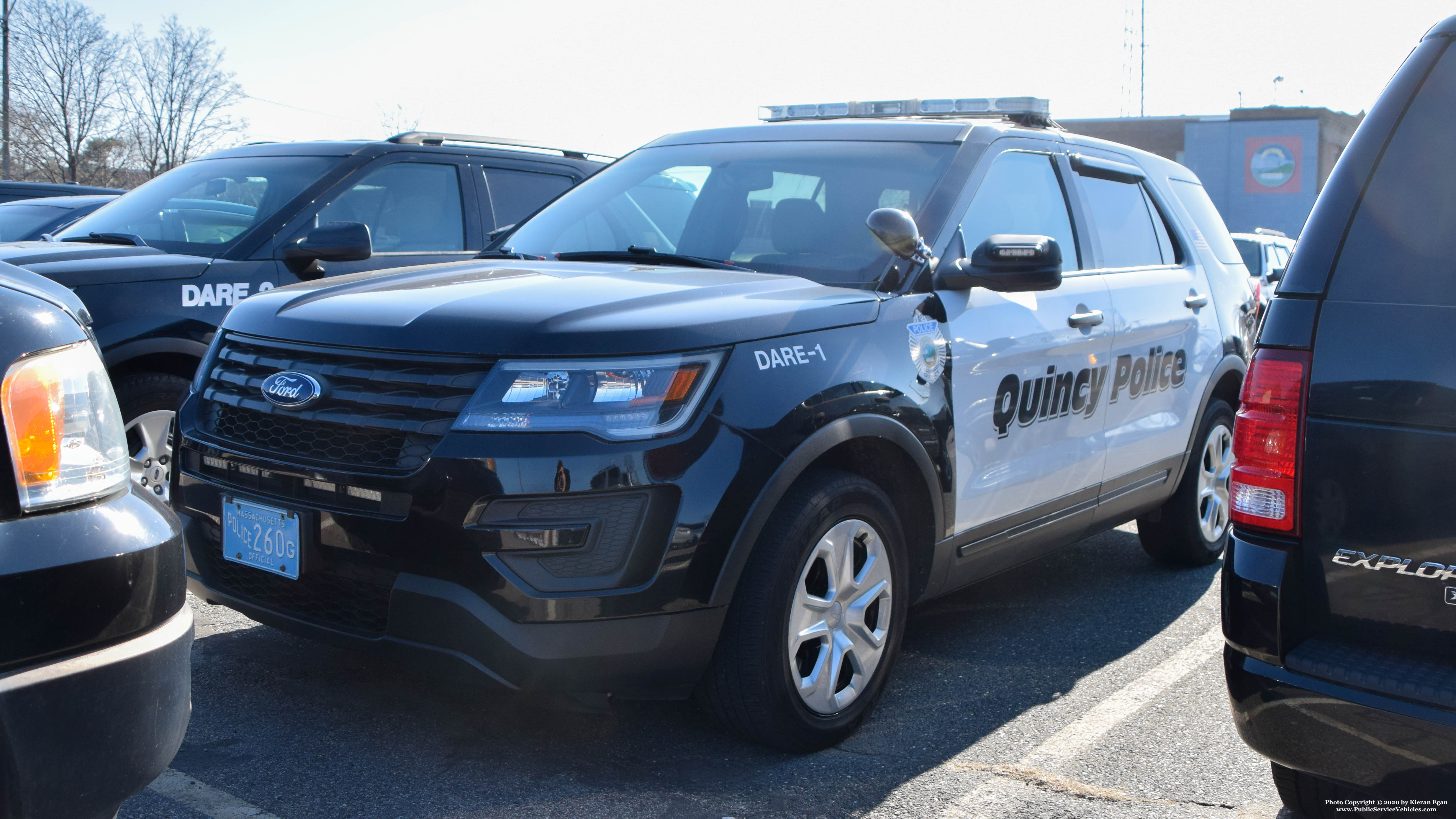 A photo  of Quincy Police
            DARE-1, a 2017 Ford Police Interceptor Utility             taken by Kieran Egan