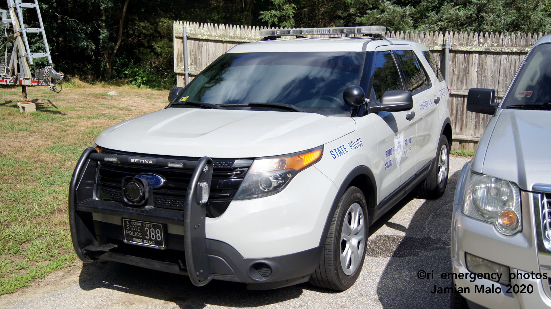 A photo  of Rhode Island State Police
            Cruiser 388, a 2013 Ford Police Interceptor Utility             taken by Jamian Malo