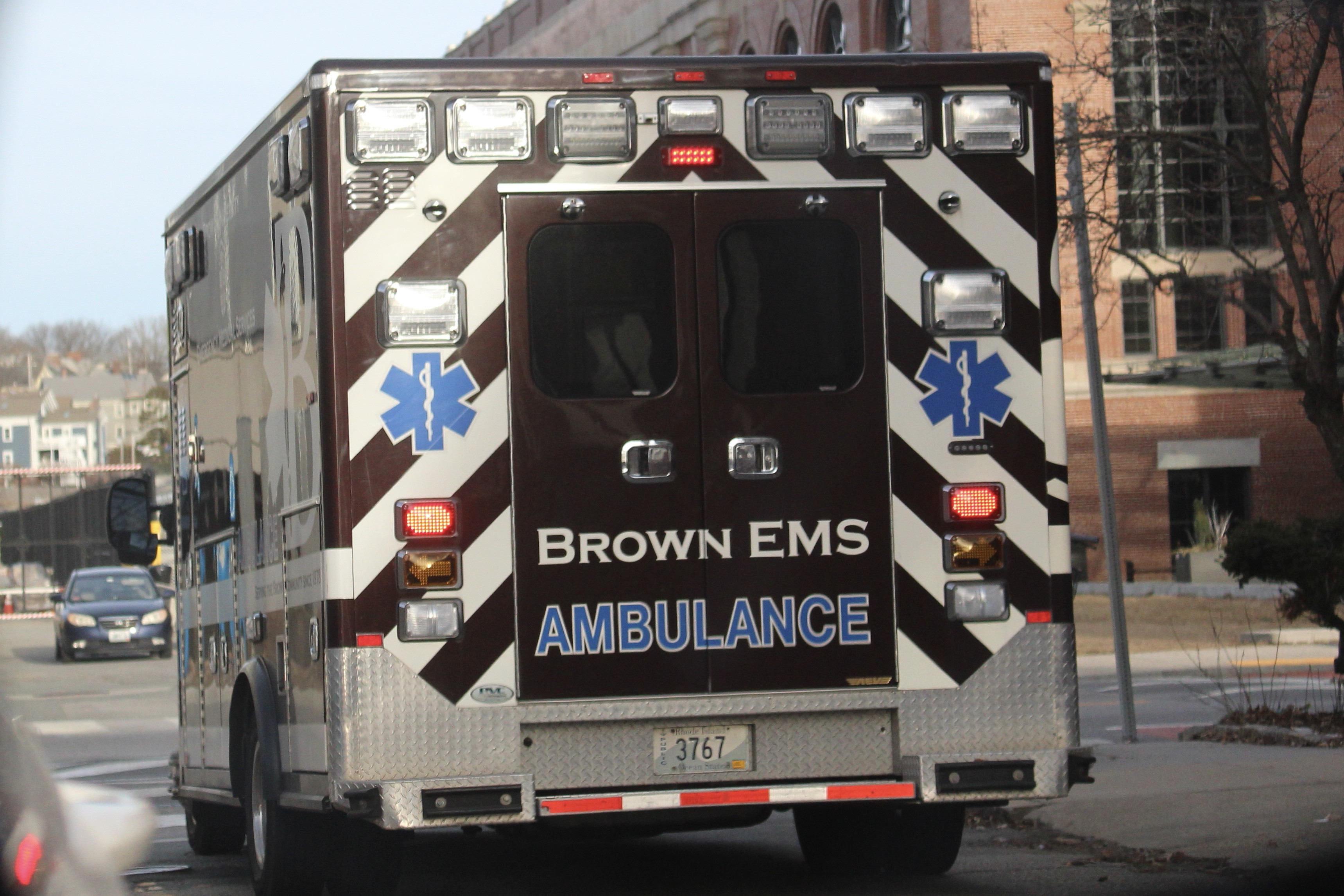 A photo  of Brown EMS
            Ambulance, a 2015 Ford E-450             taken by @riemergencyvehicles