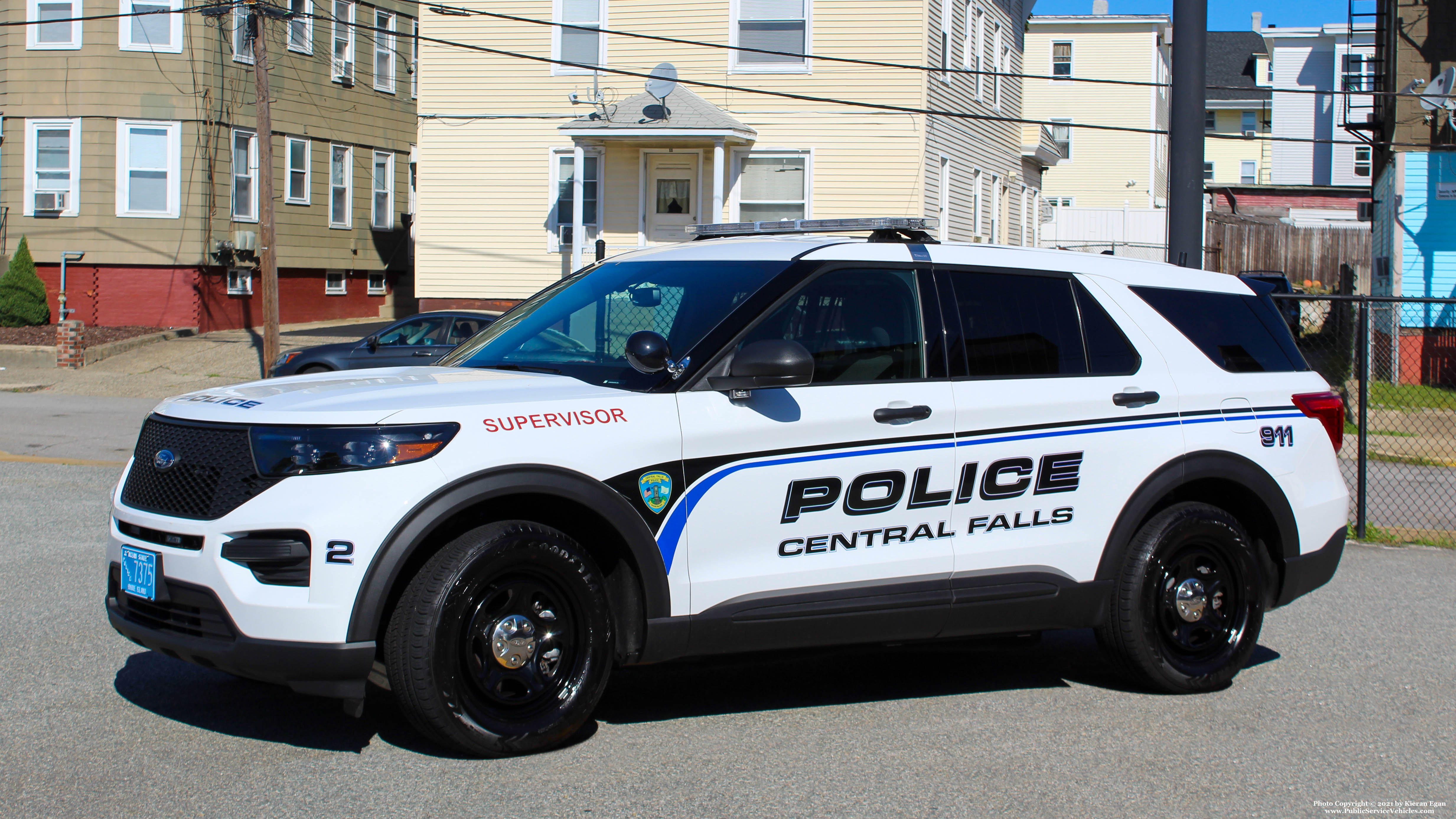 A photo  of Central Falls Police
            Car 2, a 2021 Ford Police Interceptor Utility             taken by Kieran Egan