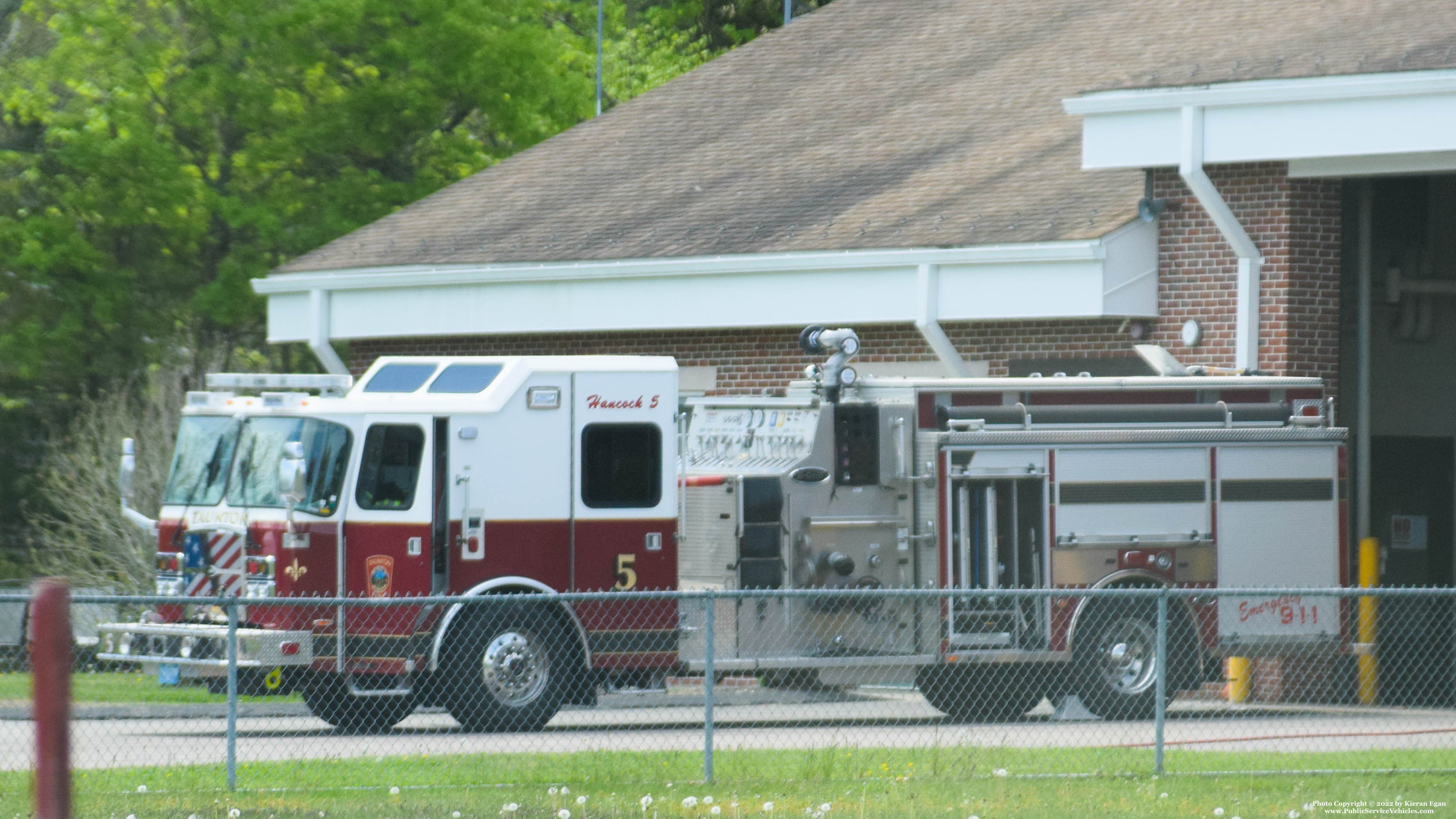 A photo  of Taunton Fire
            Engine 5, a 2020 E-One Typhoon             taken by Kieran Egan