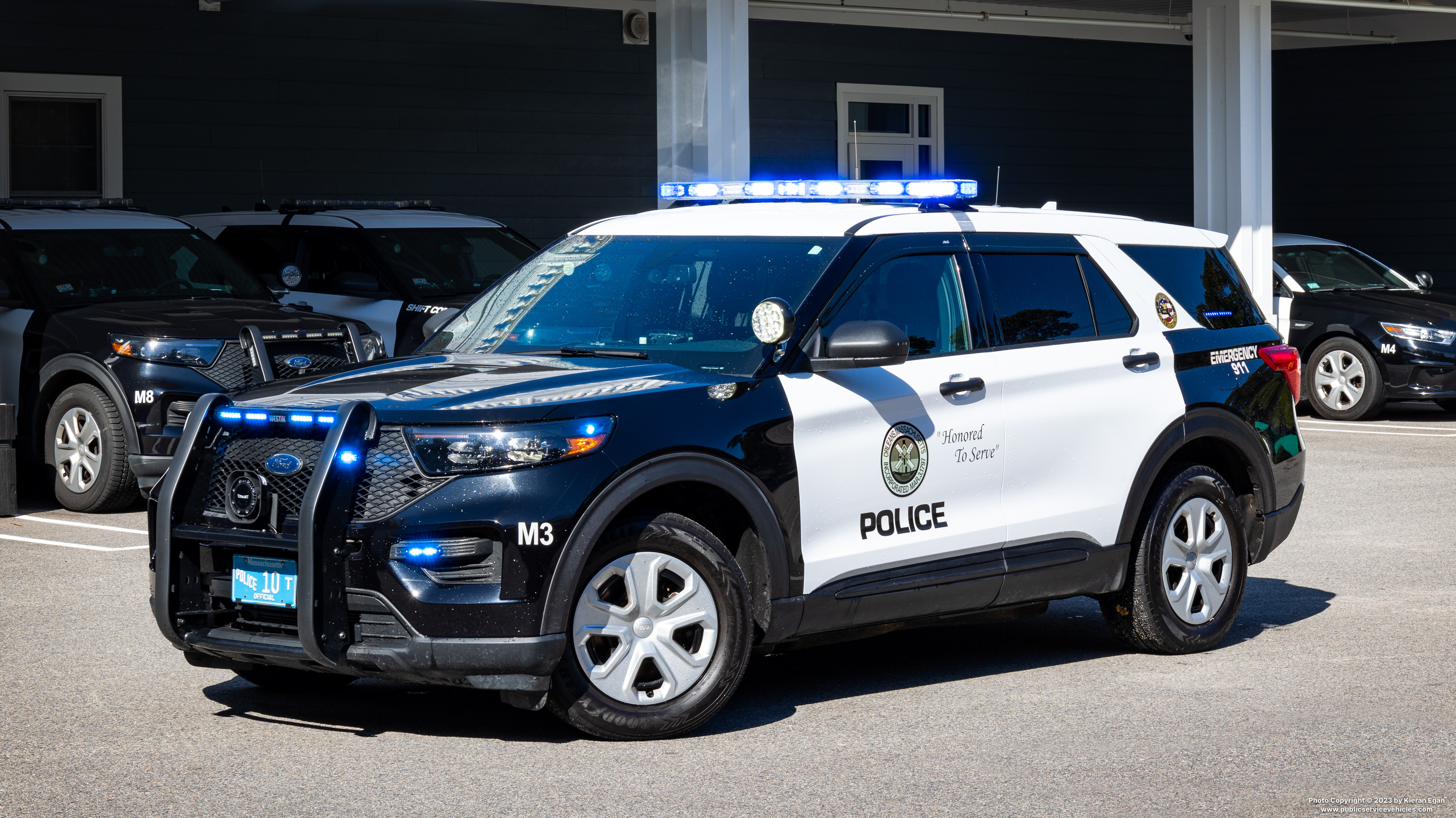 A photo  of Orleans Police
            Cruiser M3, a 2020 Ford Police Interceptor Utility             taken by Kieran Egan