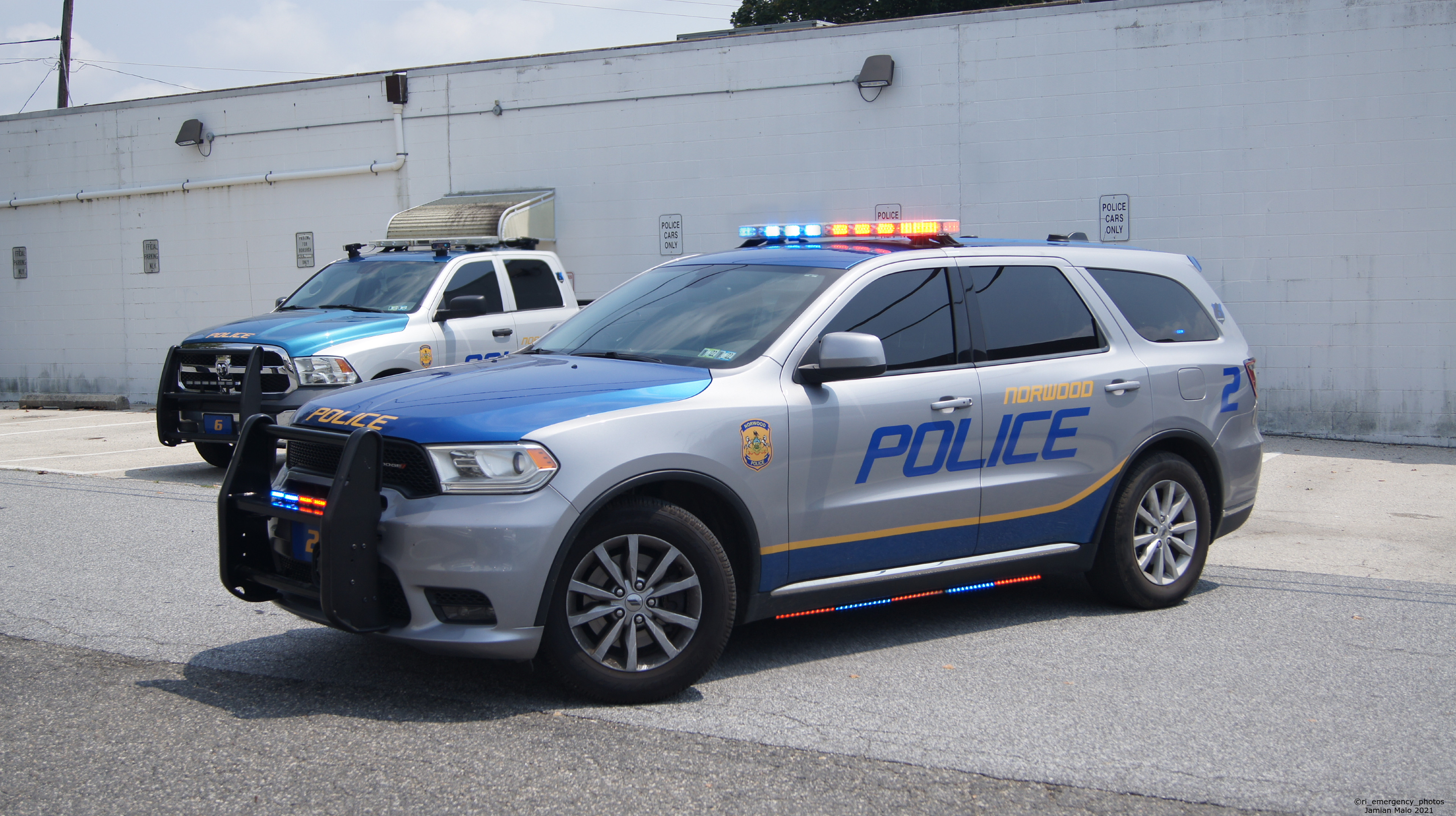 A photo  of Norwood Police
            Car 2, a 2018-2020 Dodge Durango             taken by Jamian Malo
