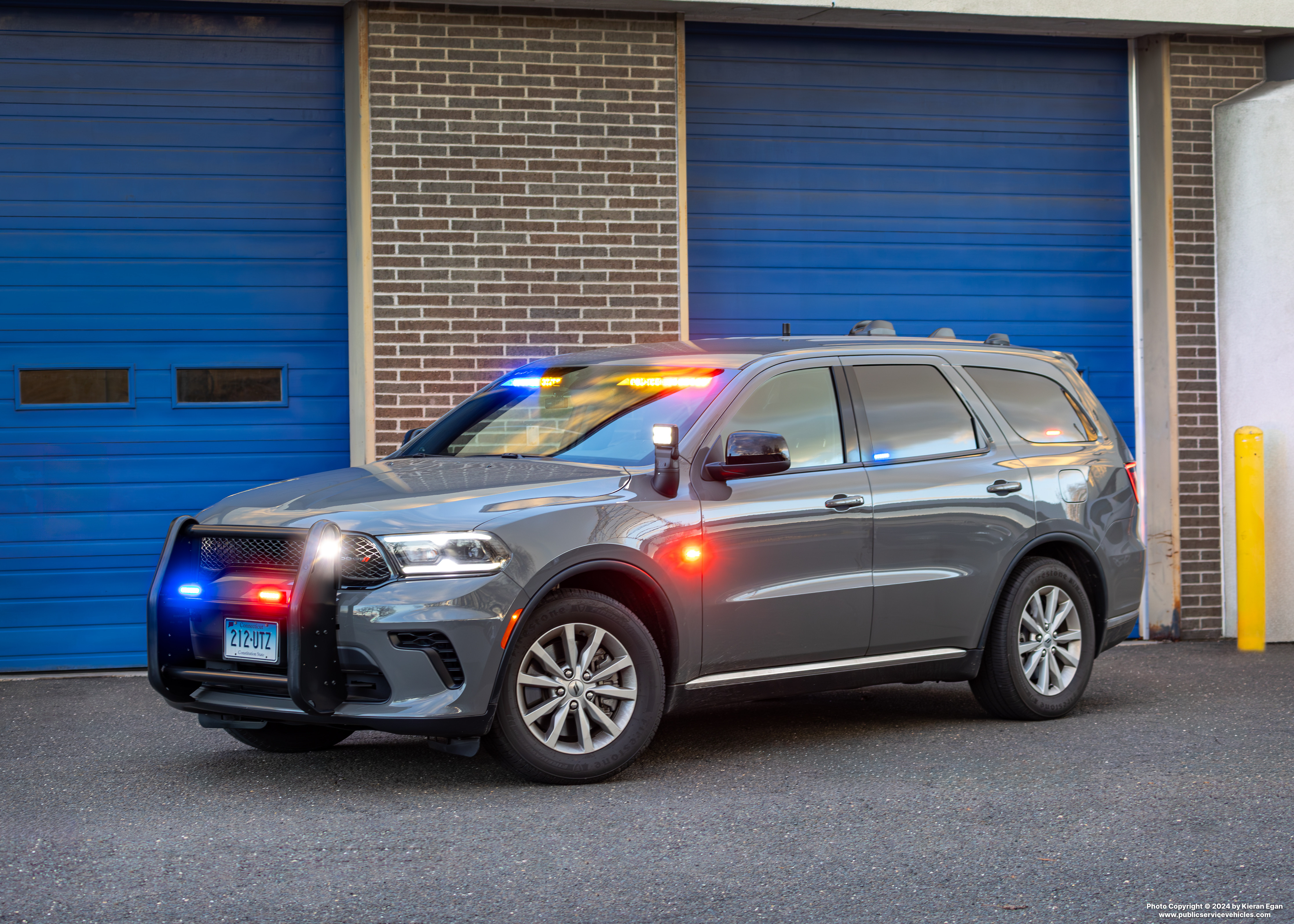 A photo  of Connecticut State Police
            Cruiser 212, a 2023 Dodge Durango Pursuit             taken by Kieran Egan