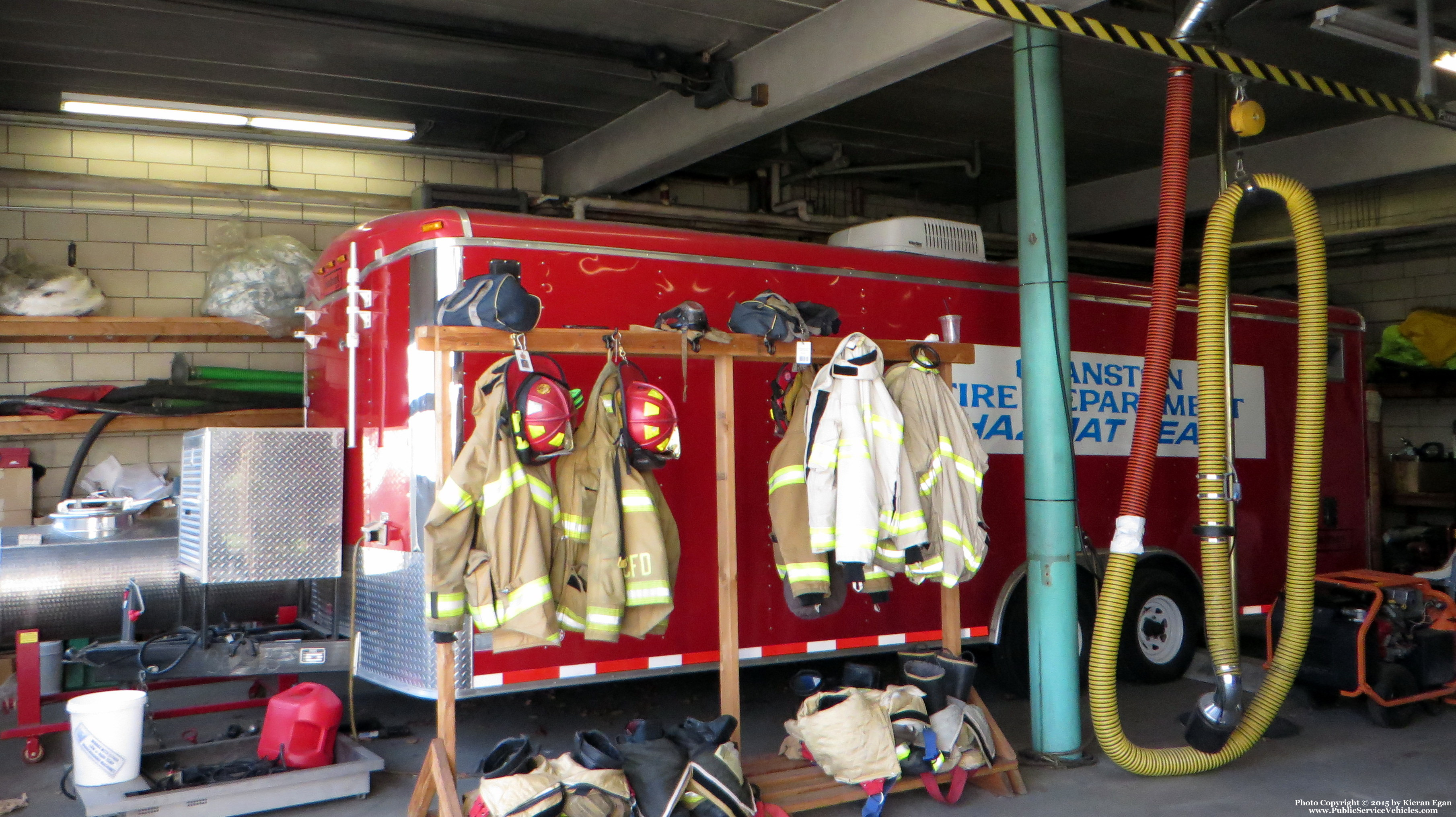 A photo  of Cranston Fire
            HazMat Trailer, a 2000-2015 Haulmark Trailer             taken by Kieran Egan