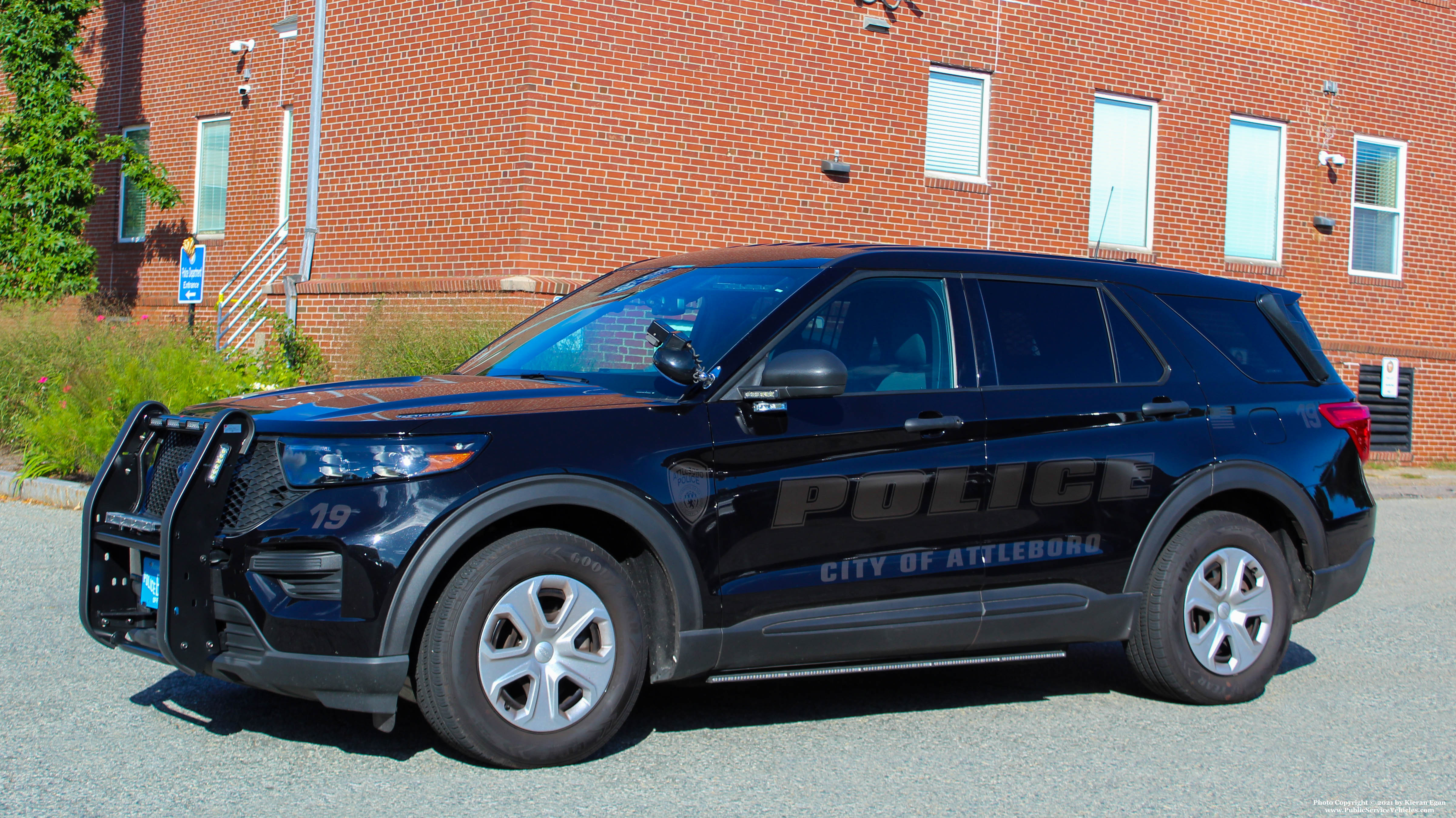 A photo  of Attleboro Police
            Car 19, a 2020 Ford Police Interceptor Utility             taken by Kieran Egan