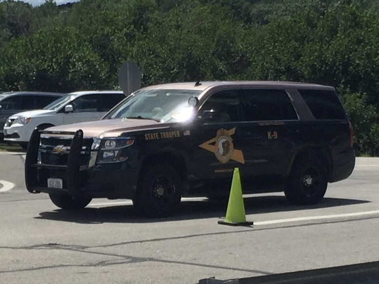 A photo  of New Hampshire State Police
            Cruiser 205, a 2015 Chevrolet Tahoe             taken by @riemergencyvehicles