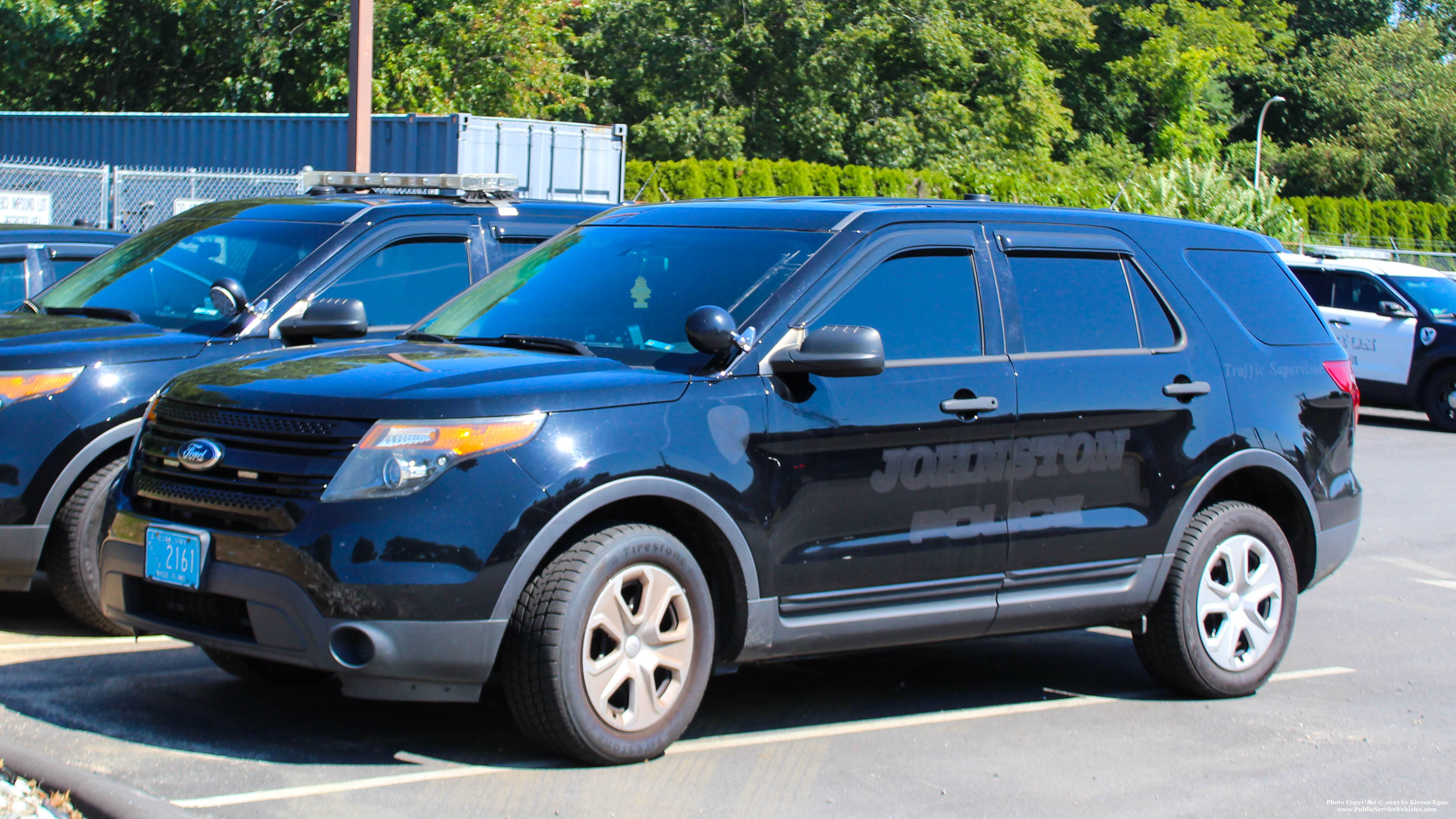 A photo  of Johnston Police
            Cruiser 2161, a 2013-2015 Ford Police Interceptor Utility             taken by Kieran Egan