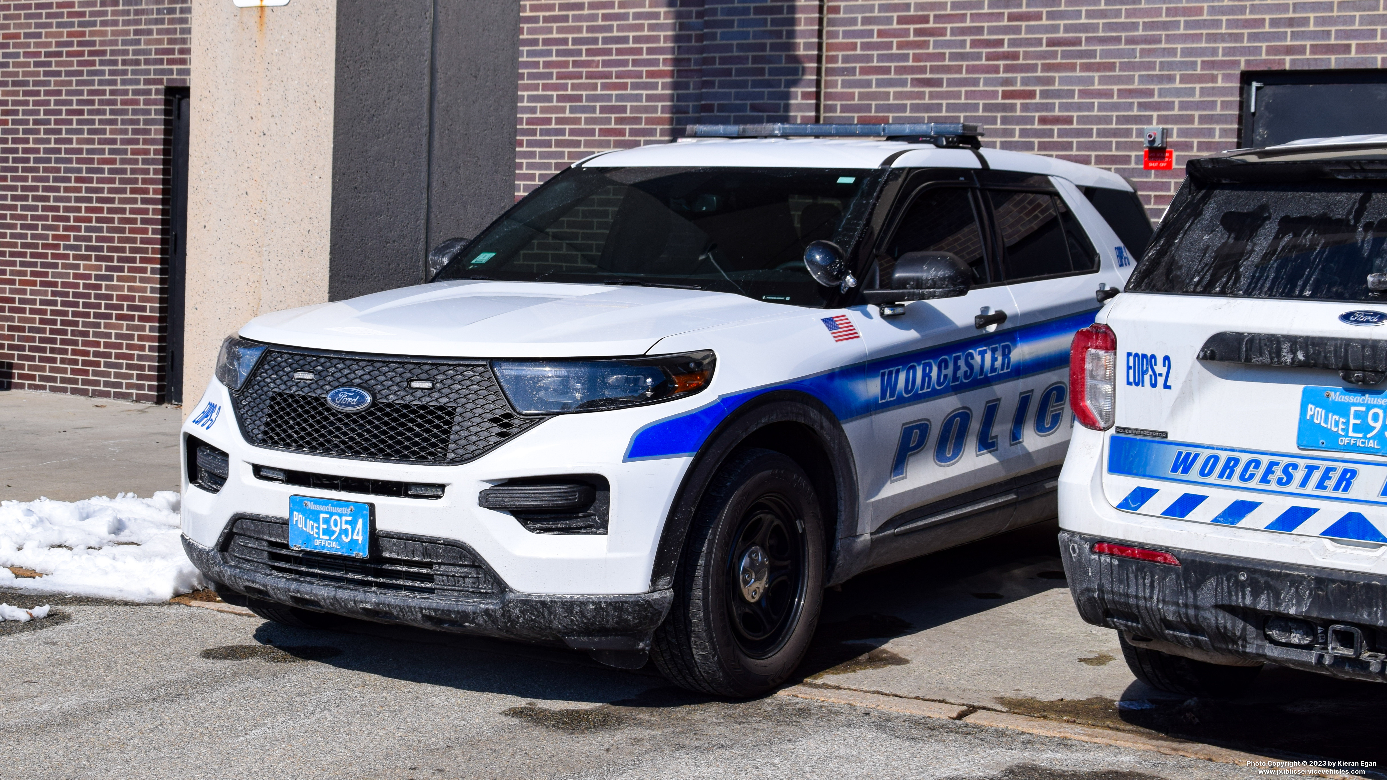 A photo  of Worcester Police
            EOPS-3, a 2020 Ford Police Interceptor Utility             taken by Kieran Egan