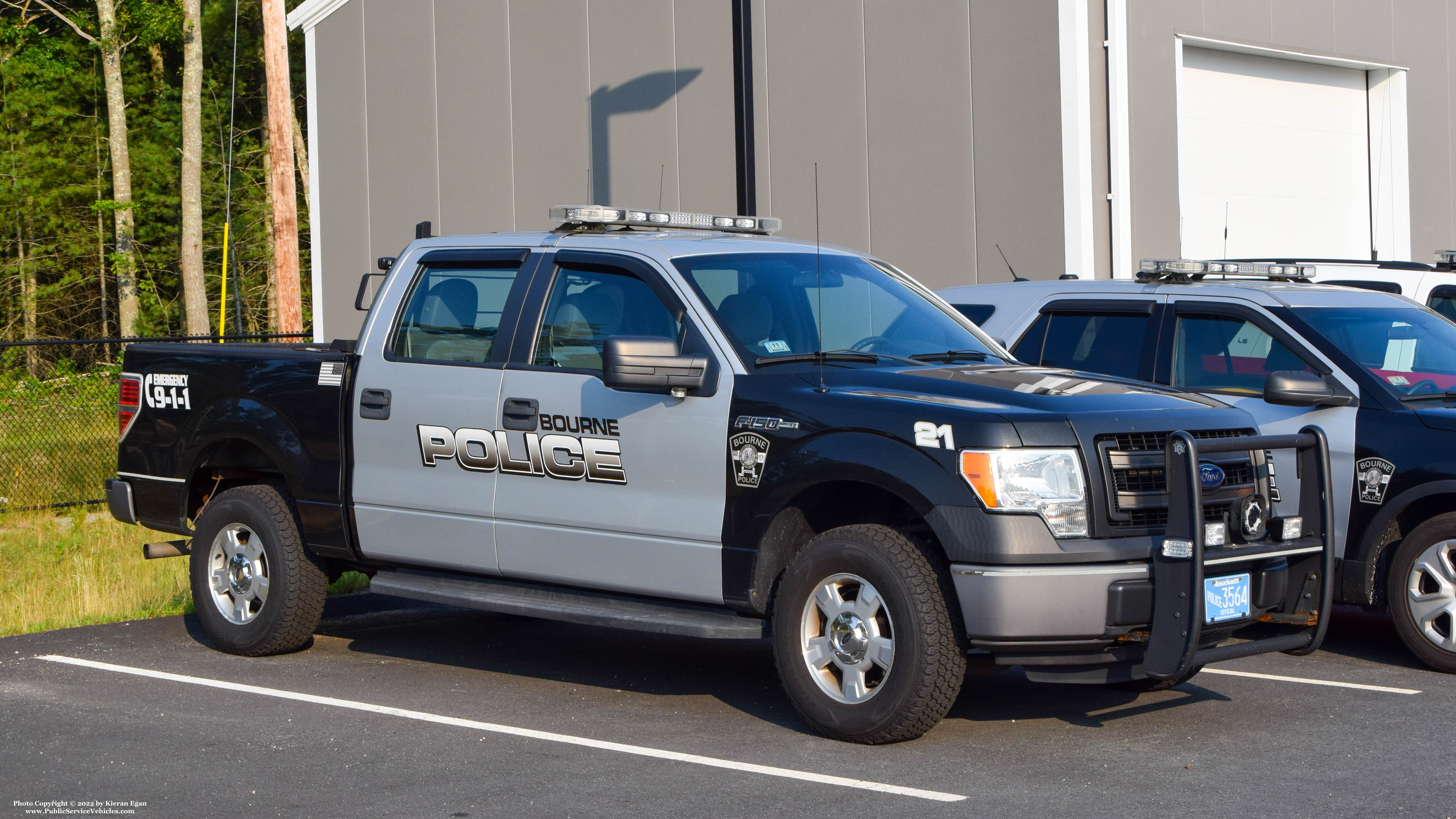 A photo  of Bourne Police
            Cruiser 21, a 2014 Ford F-150 XL Crew Cab             taken by Kieran Egan