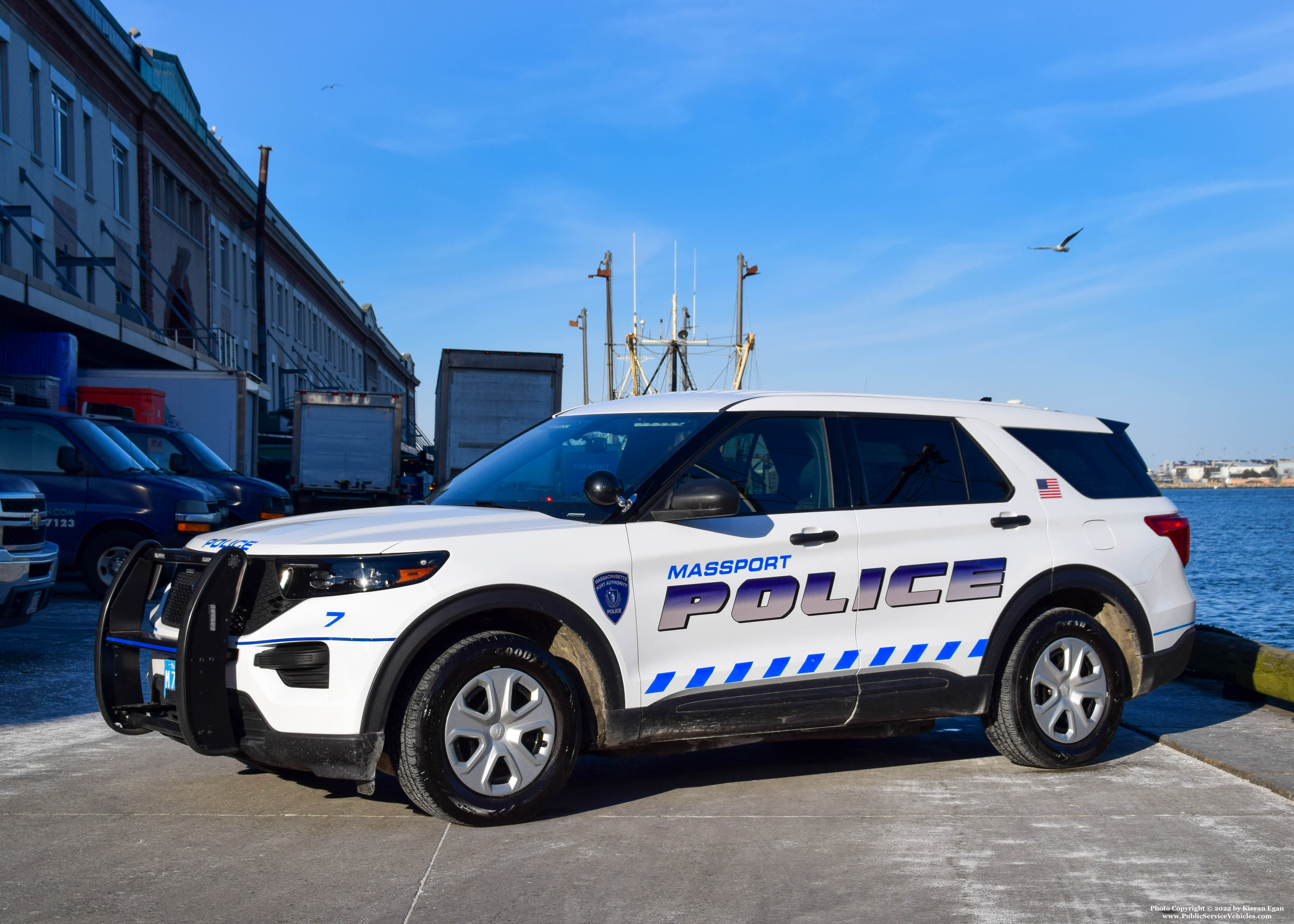 A photo  of Massport Police
            Car 7, a 2020 Ford Police Interceptor Utility             taken by Kieran Egan