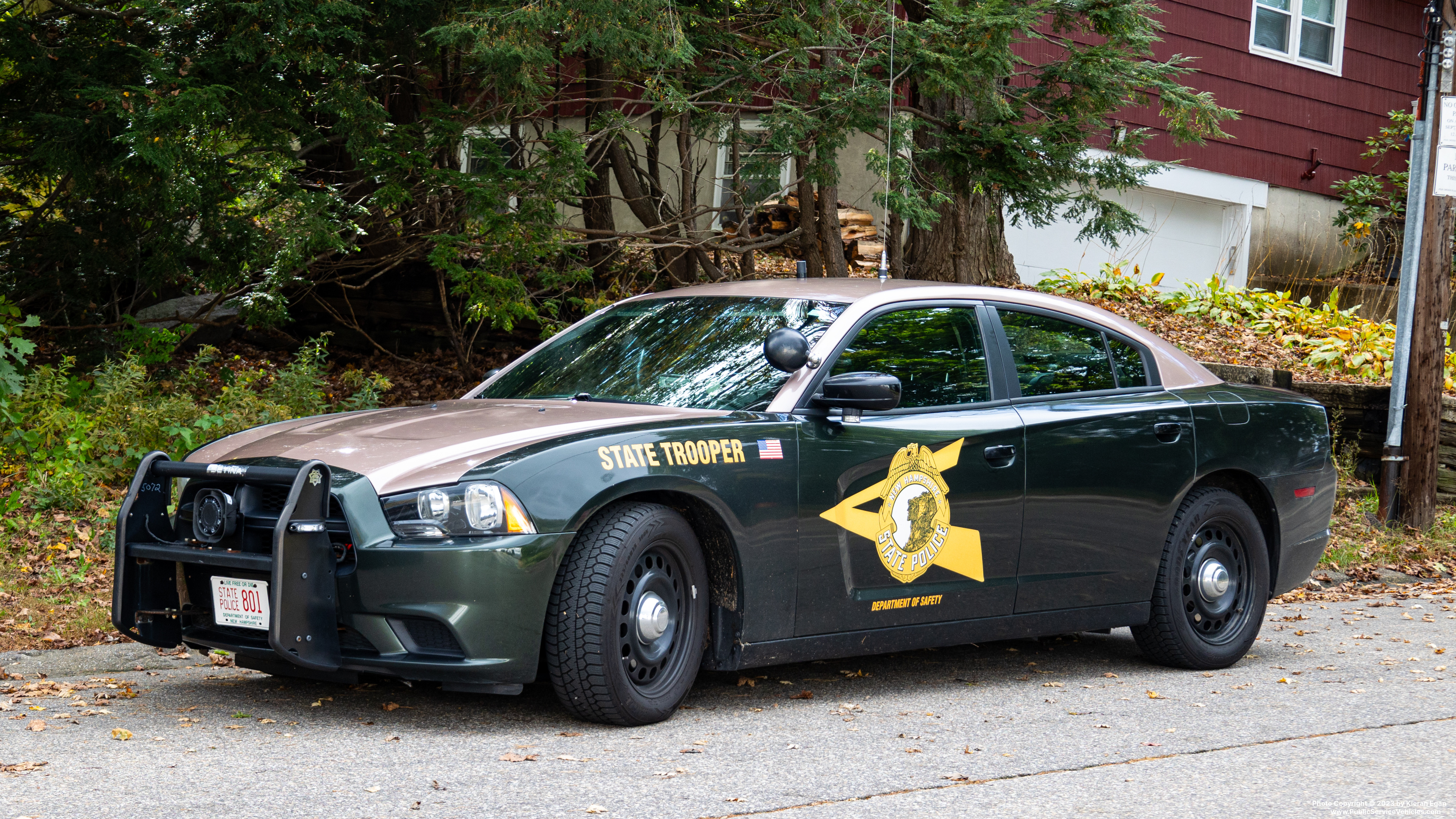 A photo  of New Hampshire State Police
            Cruiser 801, a 2014 Dodge Charger             taken by Kieran Egan
