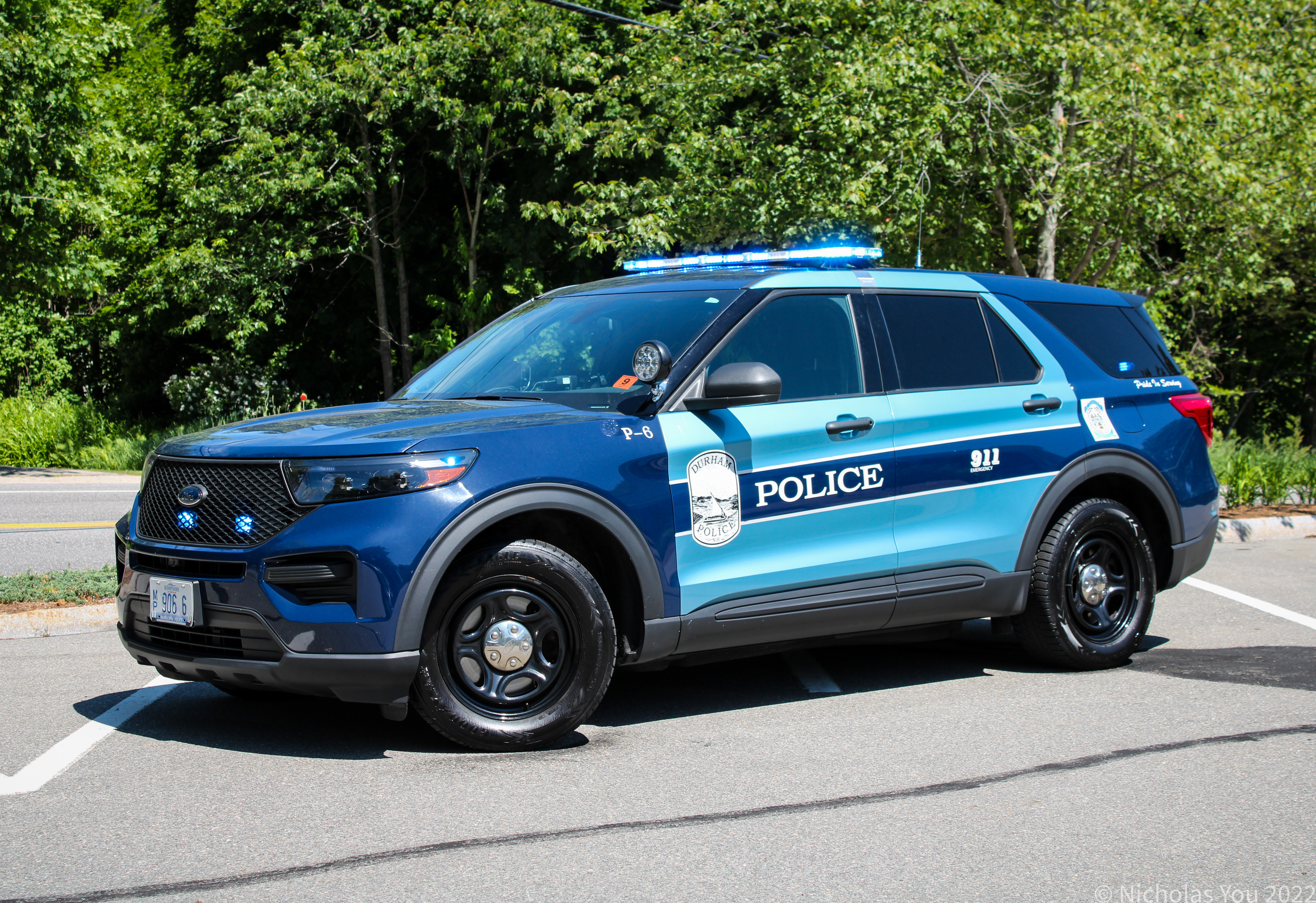 A photo  of Durham Police
            Cruiser P-6, a 2020 Ford Police Interceptor Utility Hybrid             taken by Nicholas You