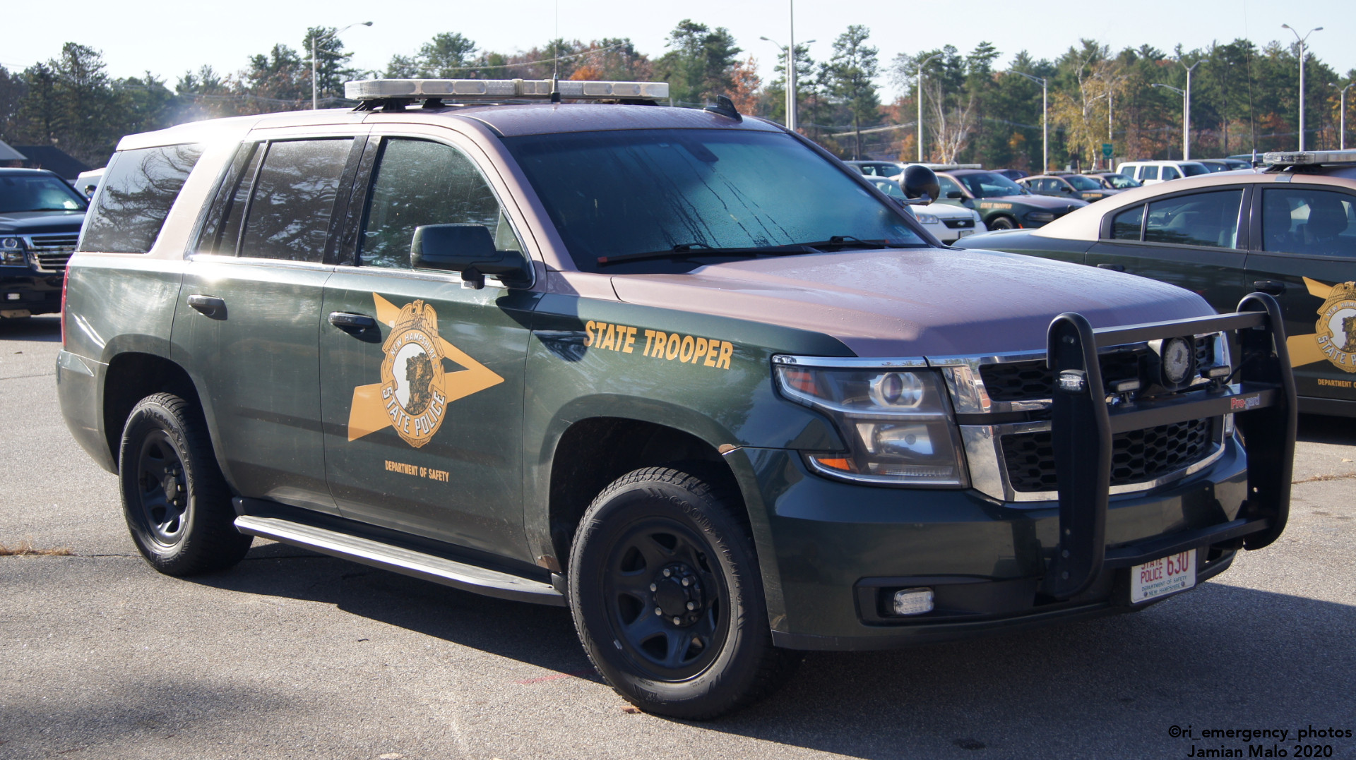 A photo  of New Hampshire State Police
            Cruiser 630, a 2015-2019 Chevrolet Tahoe             taken by Jamian Malo