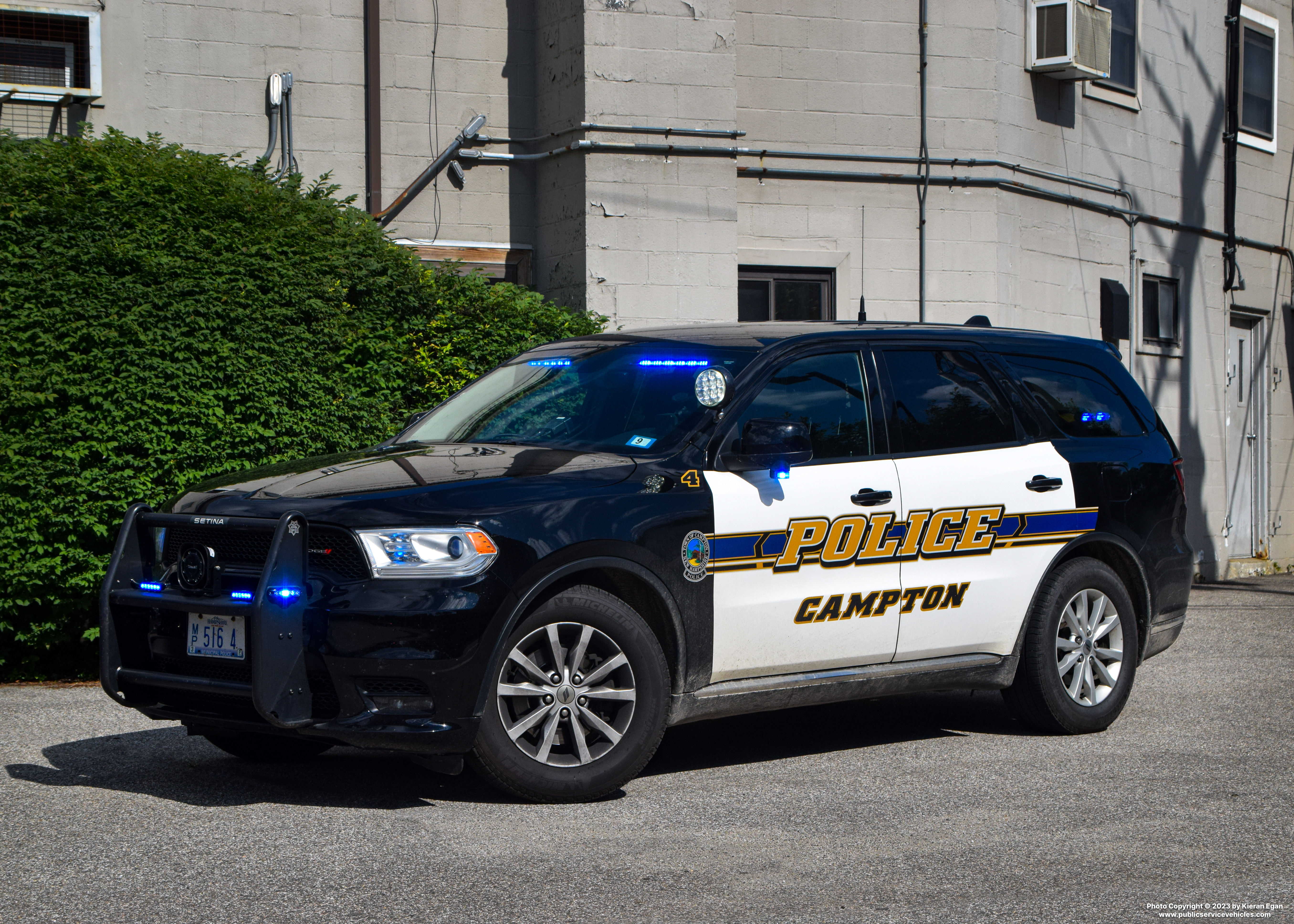 A photo  of Campton Police
            Car 4, a 2020 Dodge Durango             taken by Kieran Egan