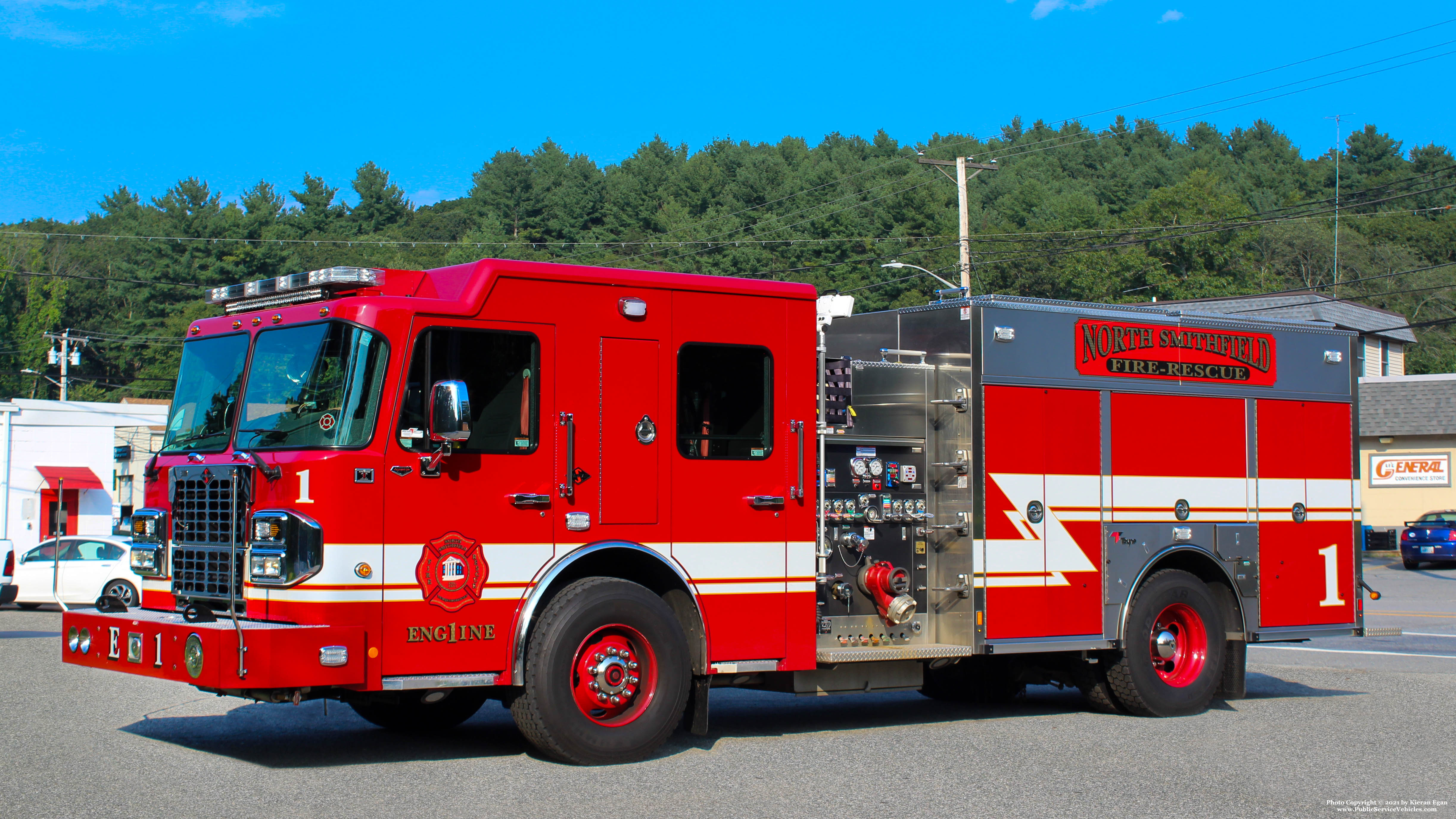 A photo  of North Smithfield Fire
            Engine 1, a 2018 Spartan/Toyne             taken by Kieran Egan