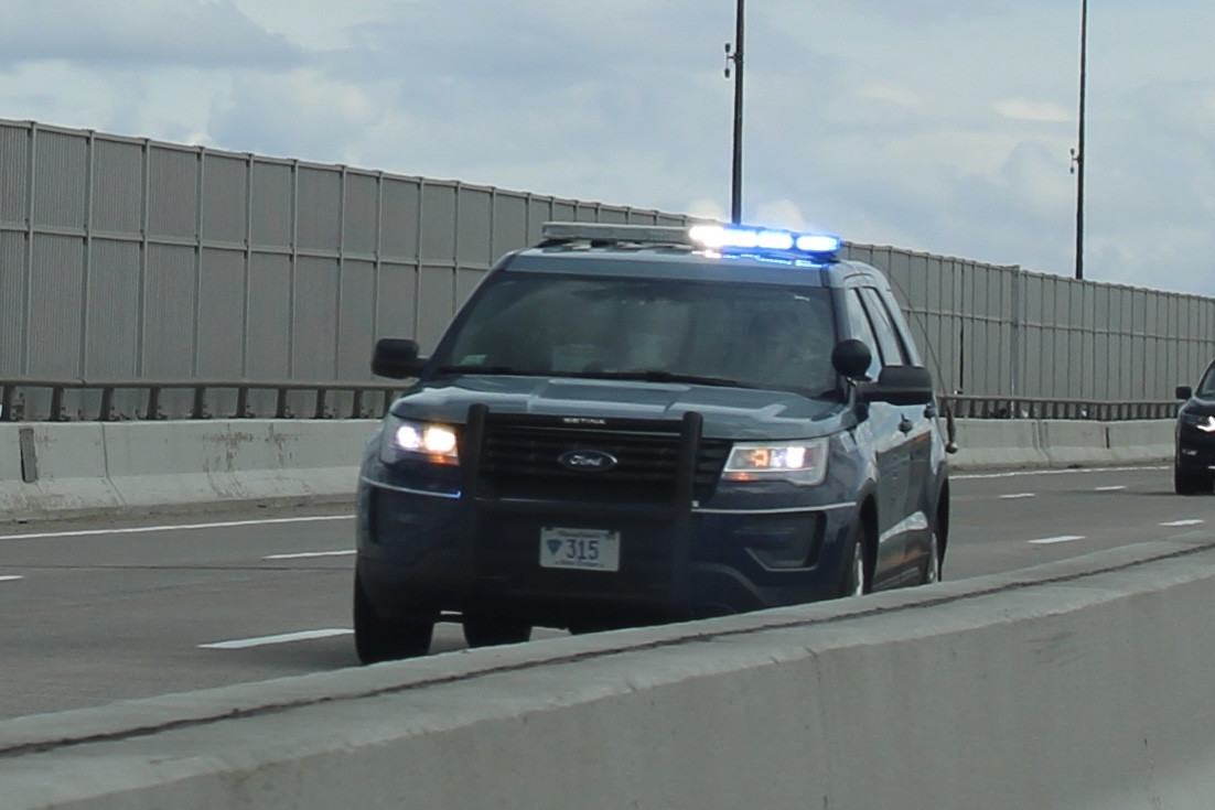 A photo  of Massachusetts State Police
            Cruiser 315, a 2018 Ford Police Interceptor Utility             taken by @riemergencyvehicles