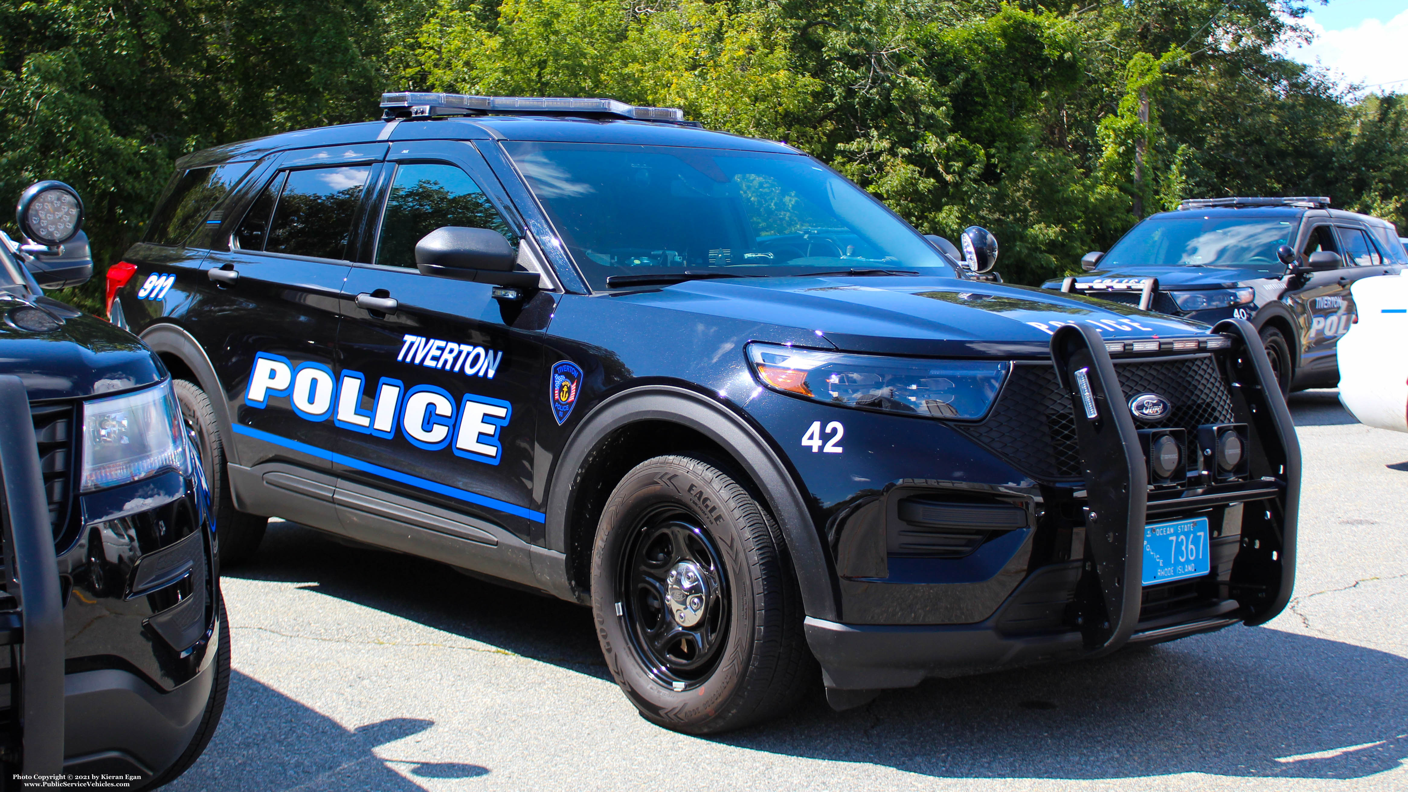 A photo  of Tiverton Police
            Car 42, a 2021 Ford Police Interceptor Utility             taken by Kieran Egan