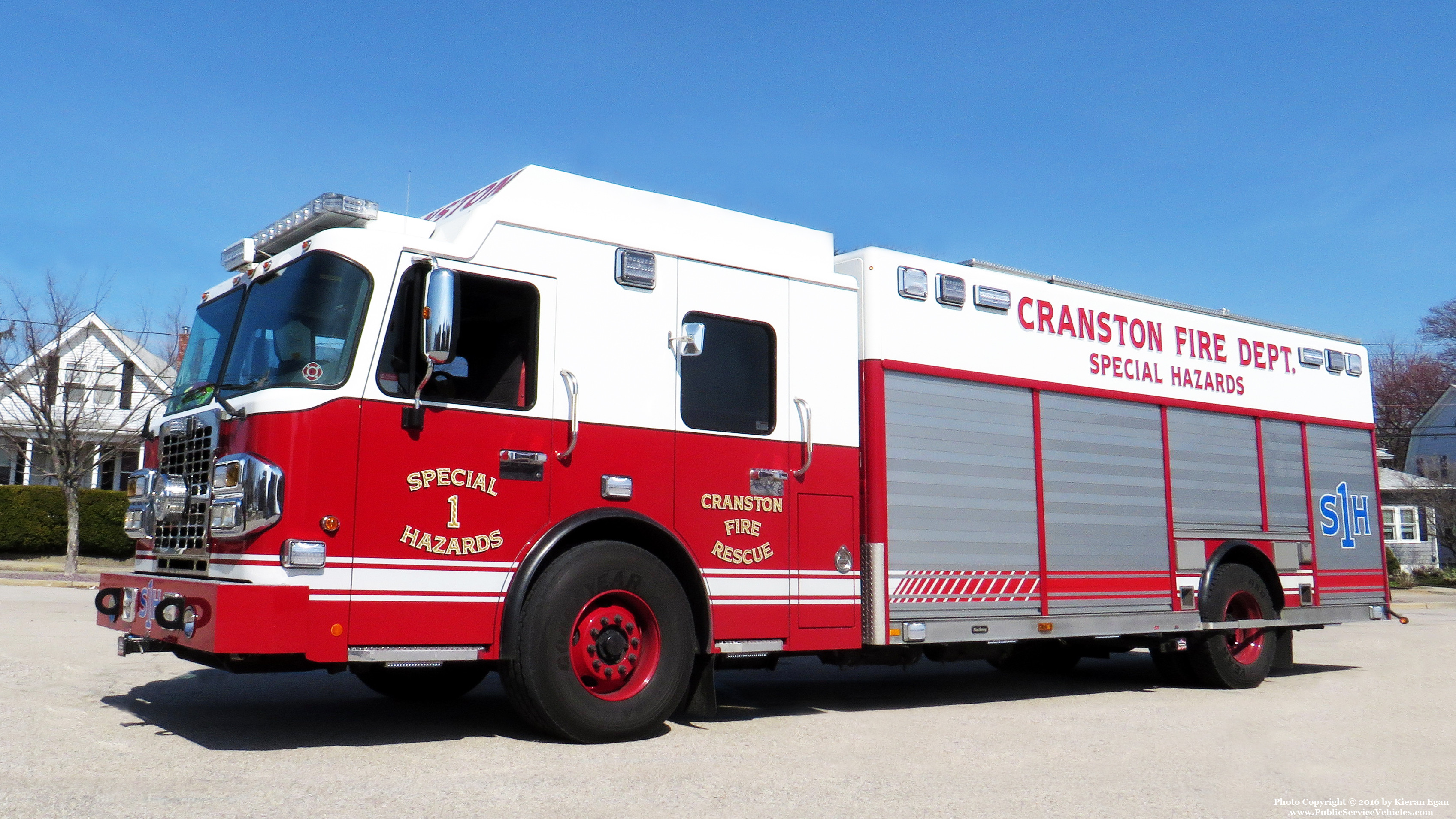A photo  of Cranston Fire
            Special Hazards 1, a 2014 Spartan             taken by Kieran Egan