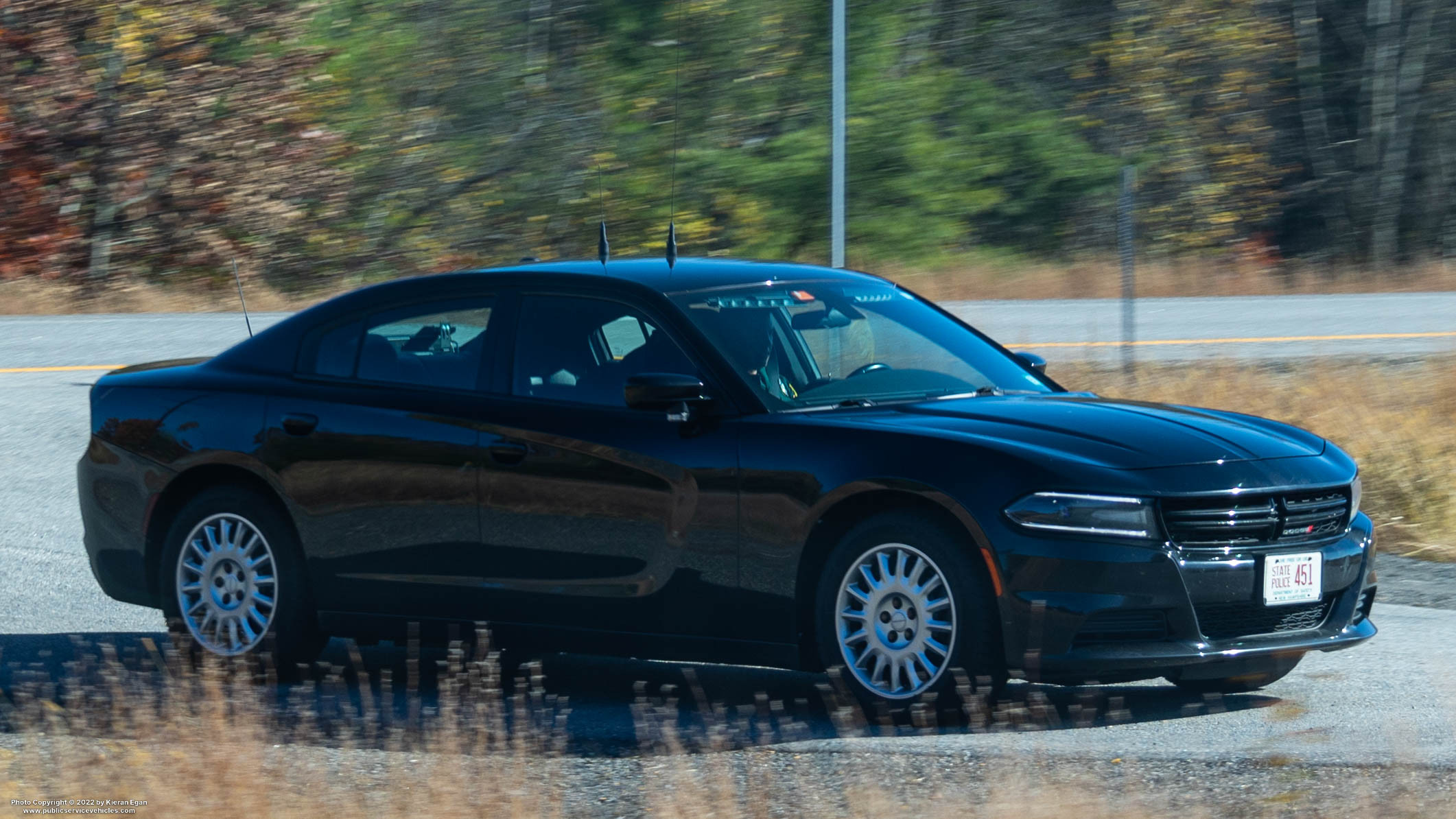 A photo  of New Hampshire State Police
            Cruiser 451, a 2015-2019 Dodge Charger             taken by Kieran Egan