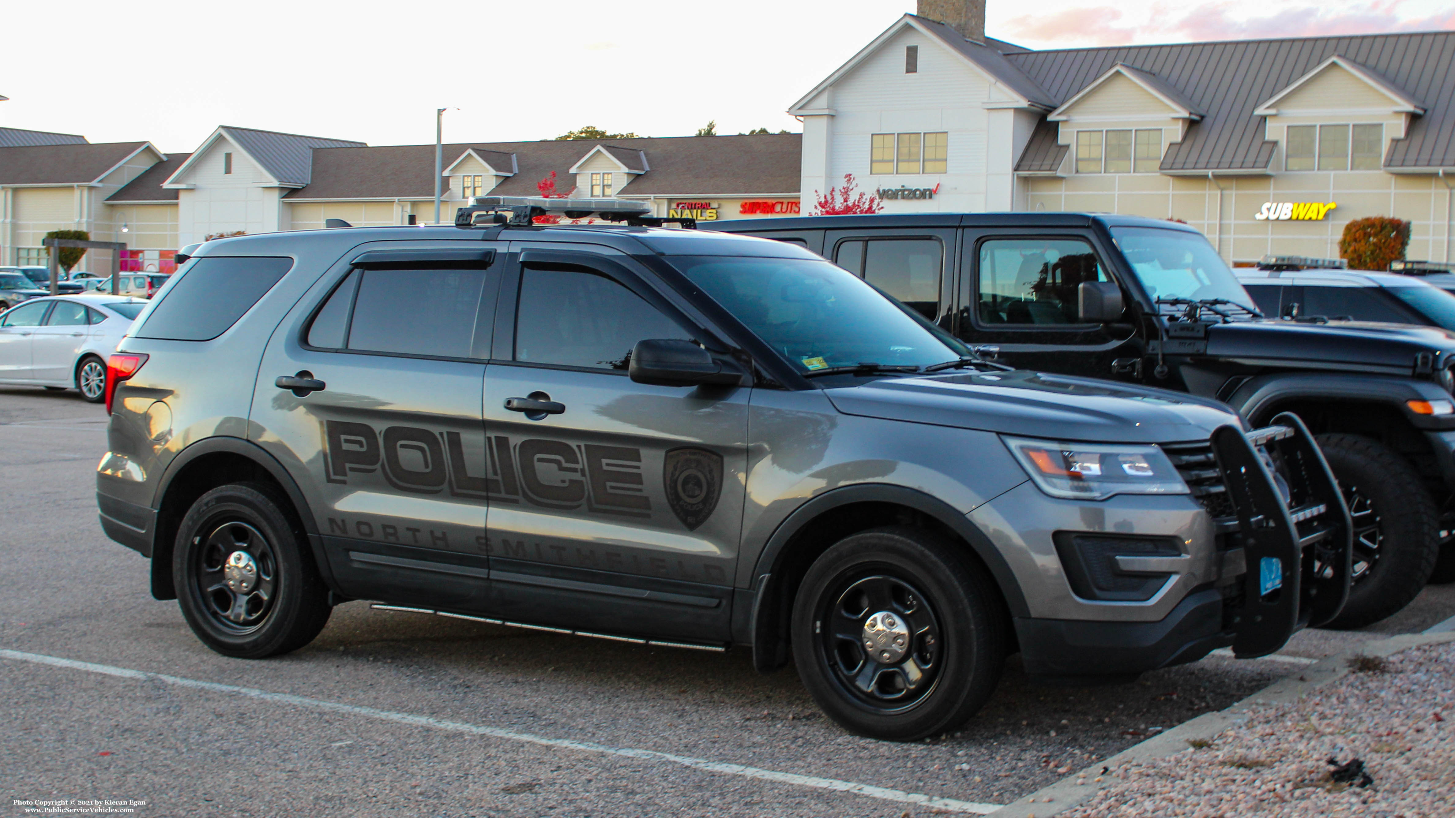 A photo  of North Smithfield Police
            Cruiser 3193, a 2019 Ford Police Interceptor Utility             taken by Kieran Egan