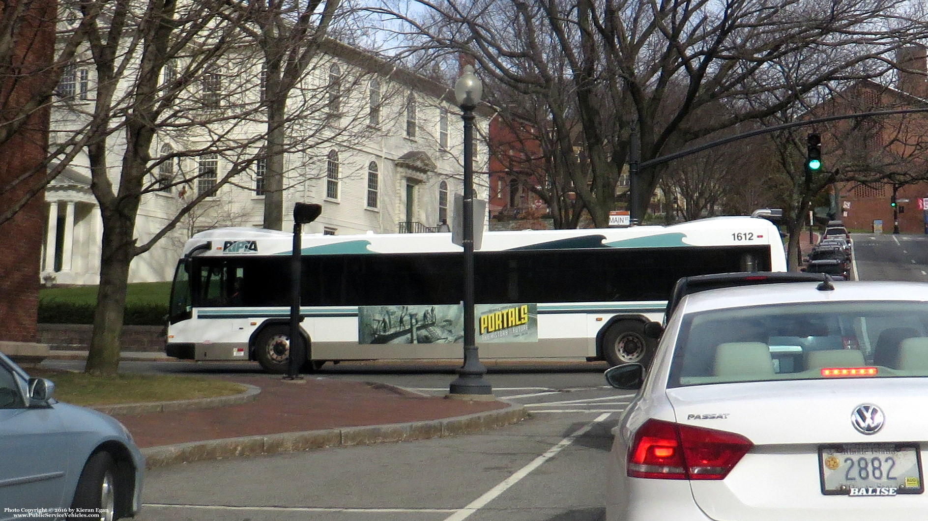 A photo  of Rhode Island Public Transit Authority
            Bus 1612, a 2016 Gillig BRT             taken by Kieran Egan