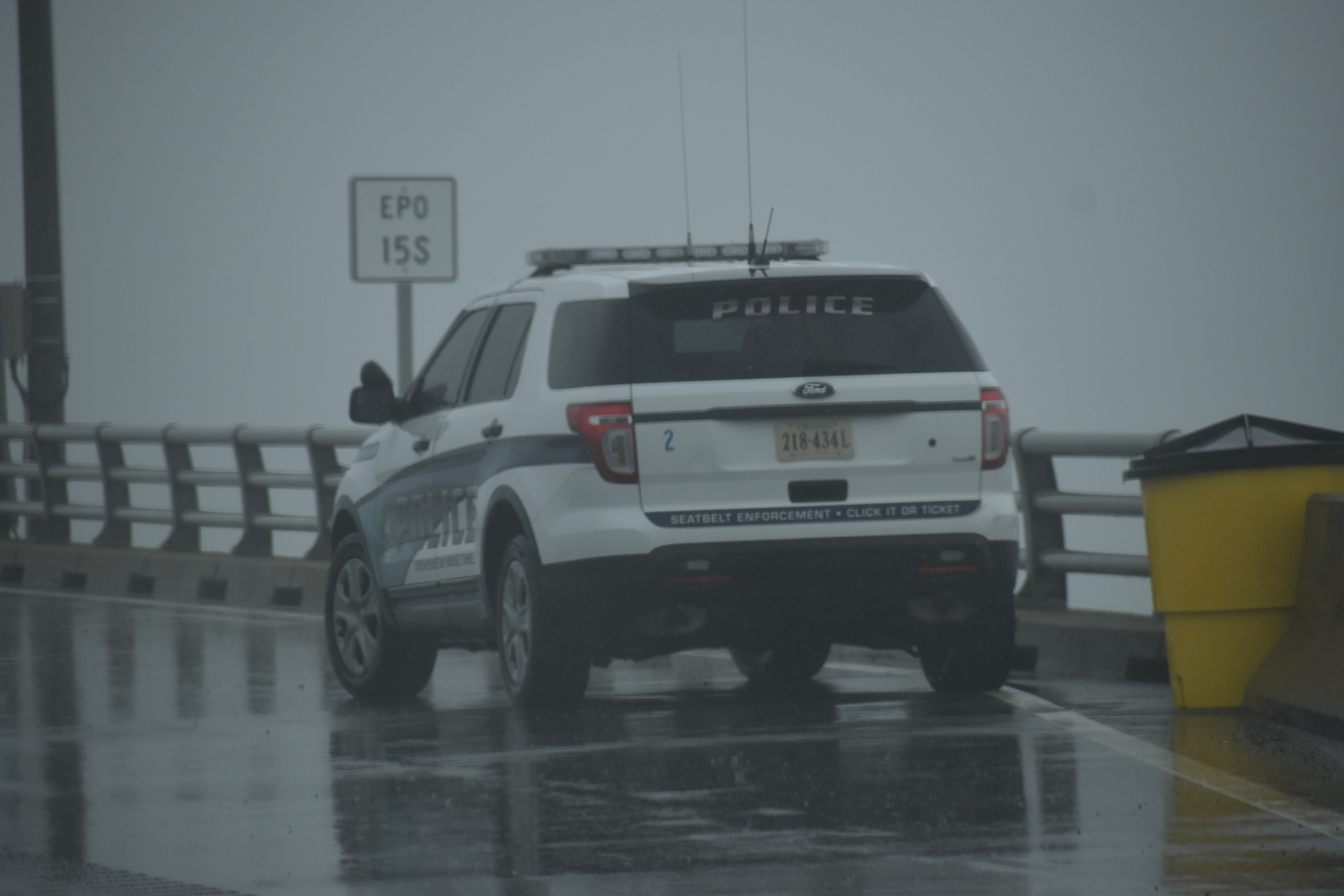 A photo  of Chesapeake Bay Bridge Tunnel Police
            Car 2, a 2013 Ford Police Interceptor Utility             taken by Luke Tougas