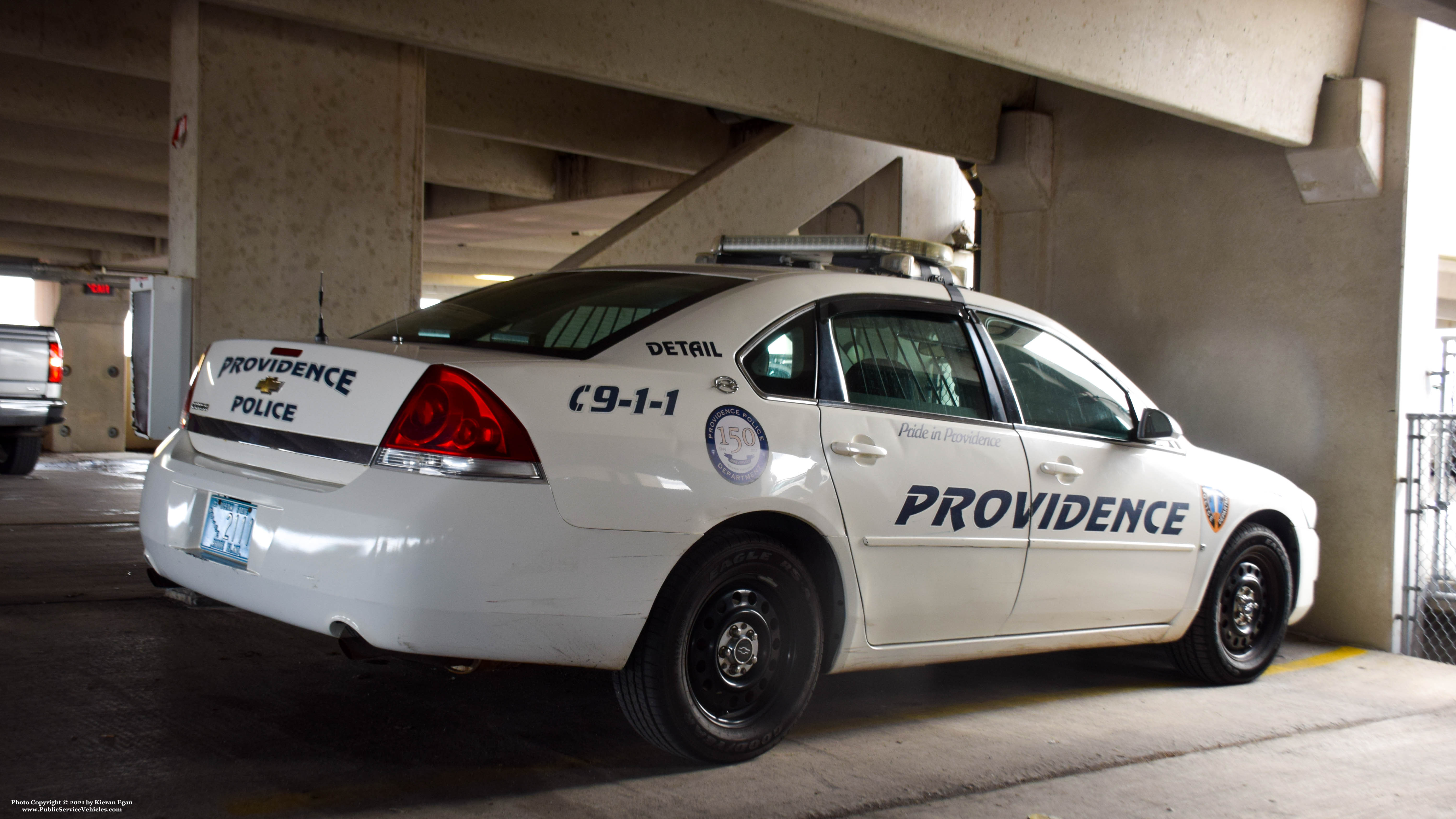 A photo  of Providence Police
            Cruiser 2111, a 2006-2013 Chevrolet Impala             taken by Kieran Egan