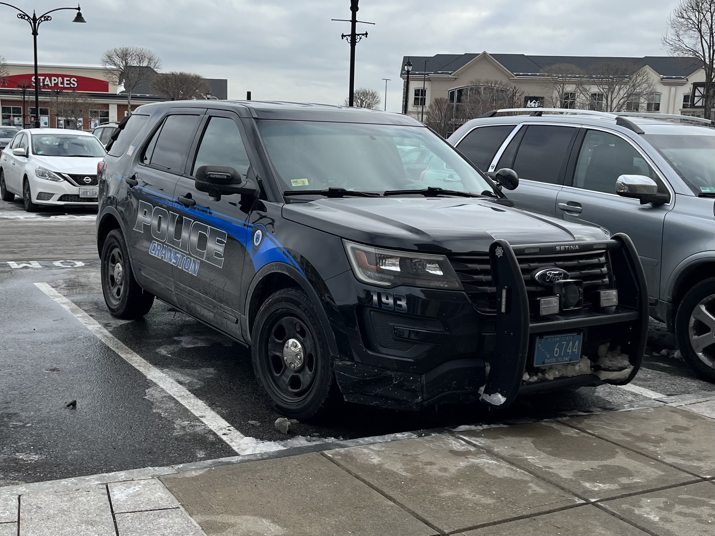 A photo  of Cranston Police
            Cruiser 193, a 2016-2017 Ford Police Interceptor Utility             taken by @riemergencyvehicles
