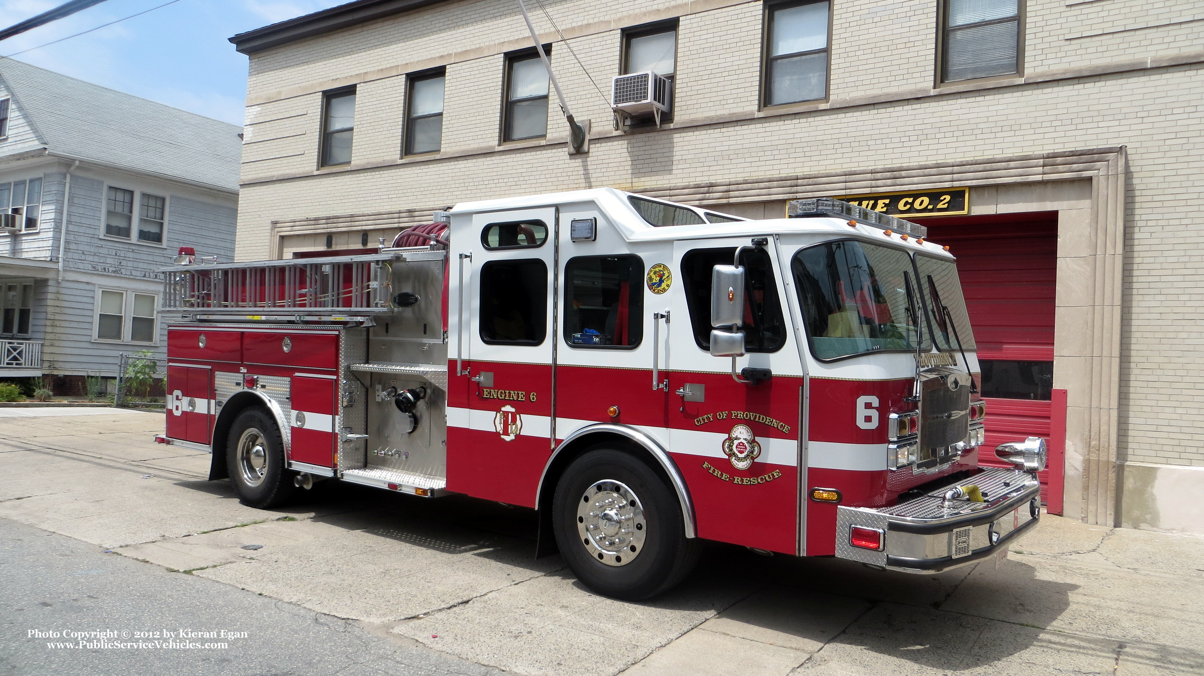 A photo  of Providence Fire
            Engine 6, a 2011 E-One Typhoon             taken by Kieran Egan