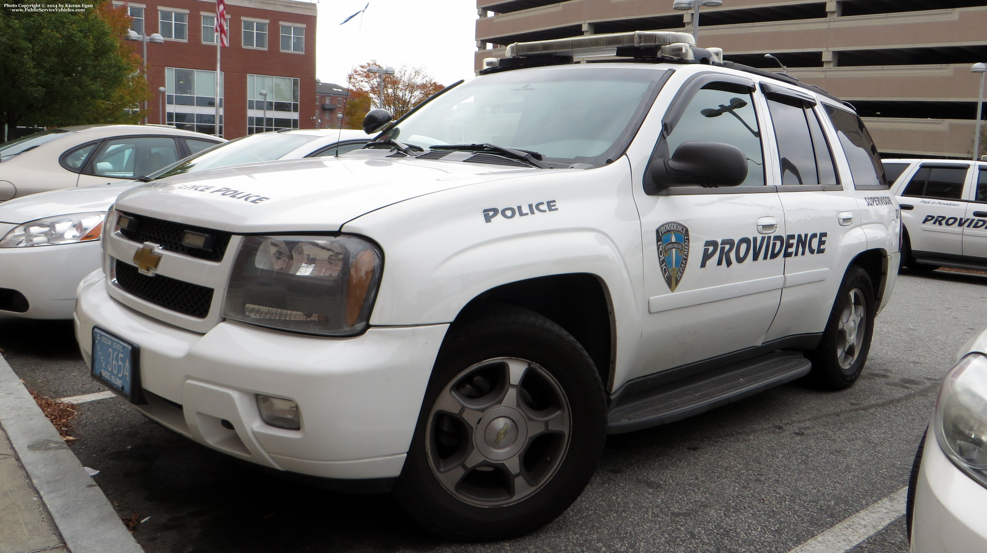 A photo  of Providence Police
            Cruiser 3654, a 2006-2009 Chevrolet TrailBlazer             taken by Kieran Egan