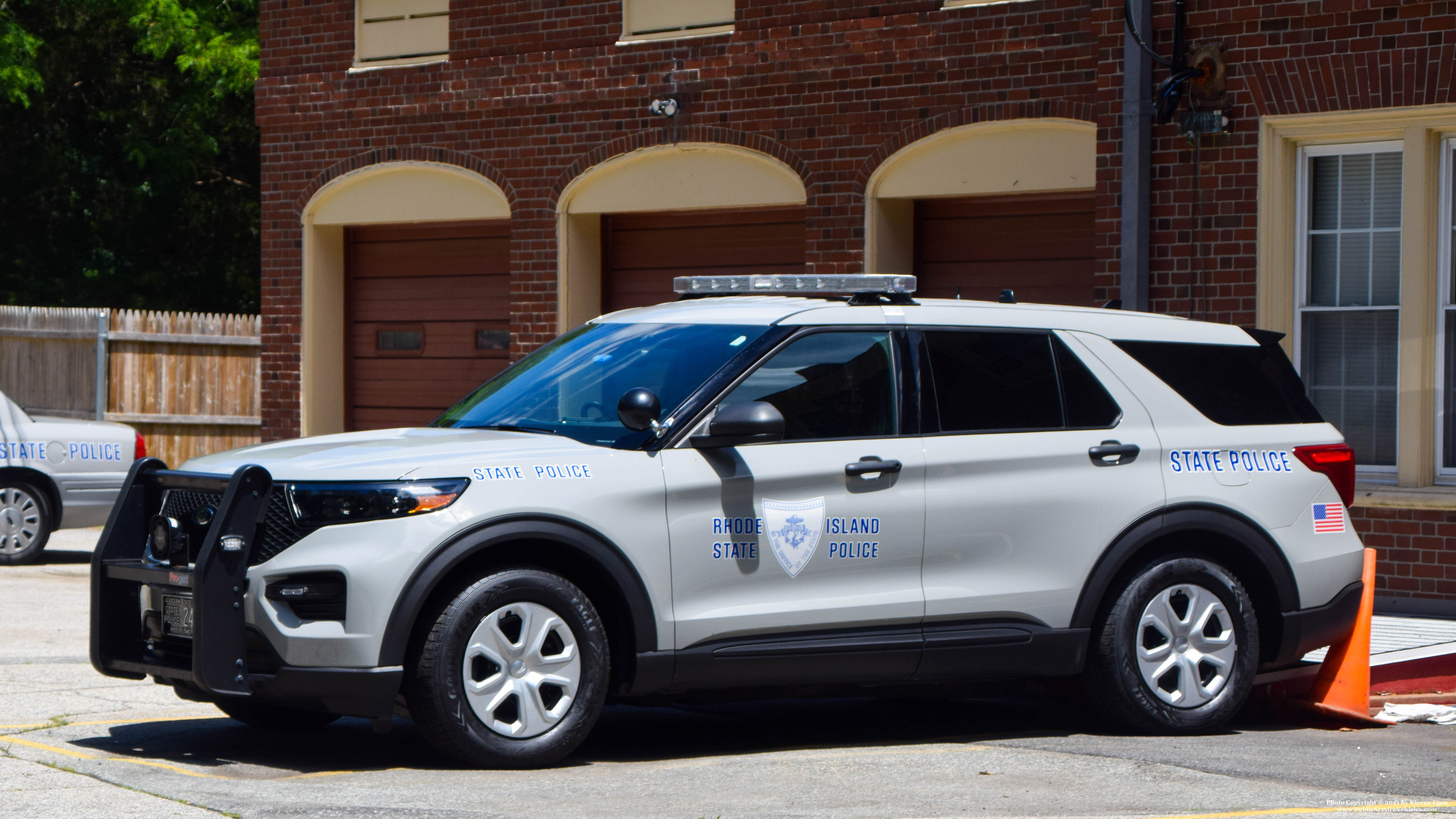 A photo  of Rhode Island State Police
            Cruiser 24, a 2020 Ford Police Interceptor Utility             taken by Kieran Egan