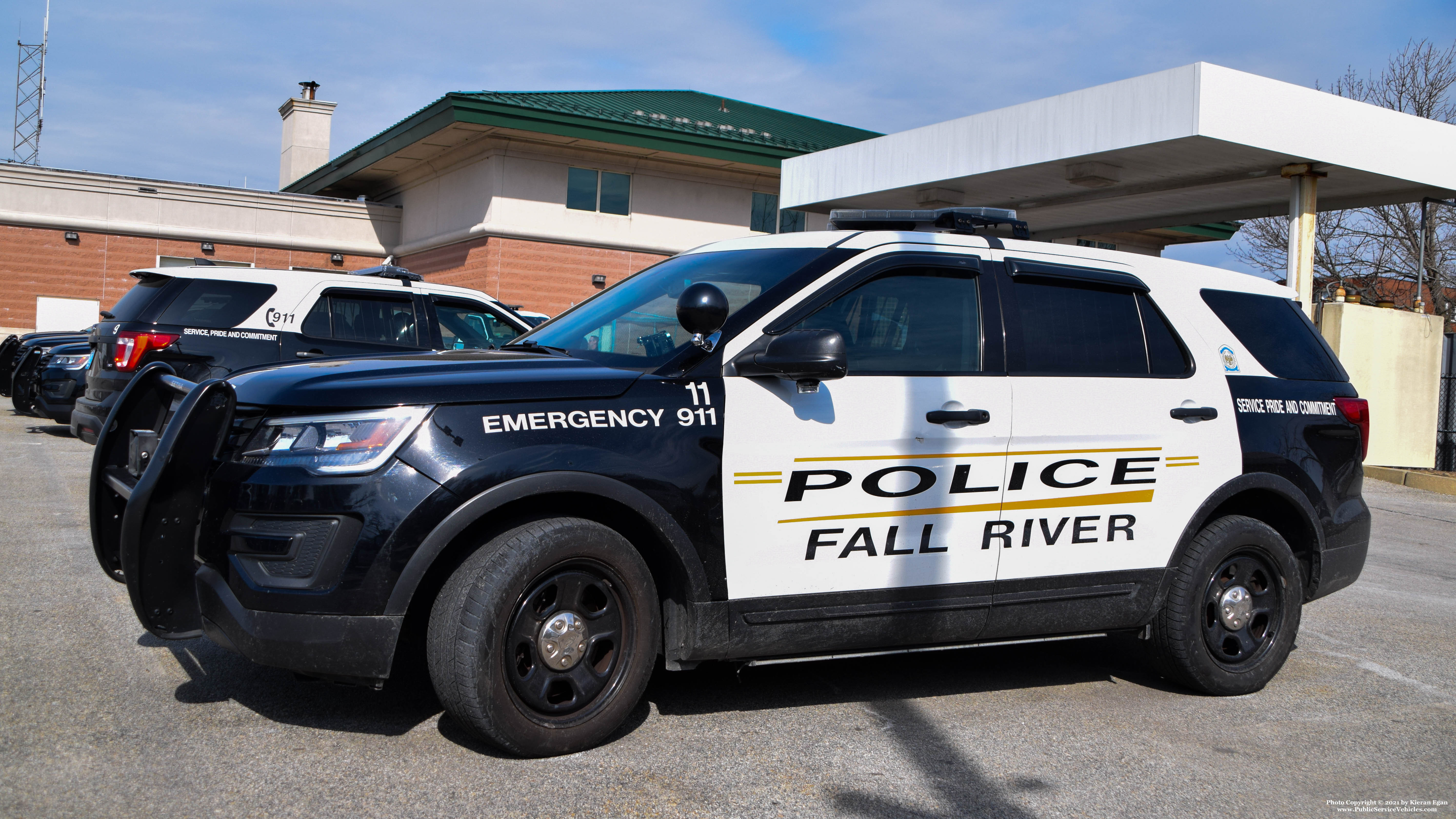 A photo  of Fall River Police
            Car 11, a 2016-2019 Ford Police Interceptor Utility             taken by Kieran Egan