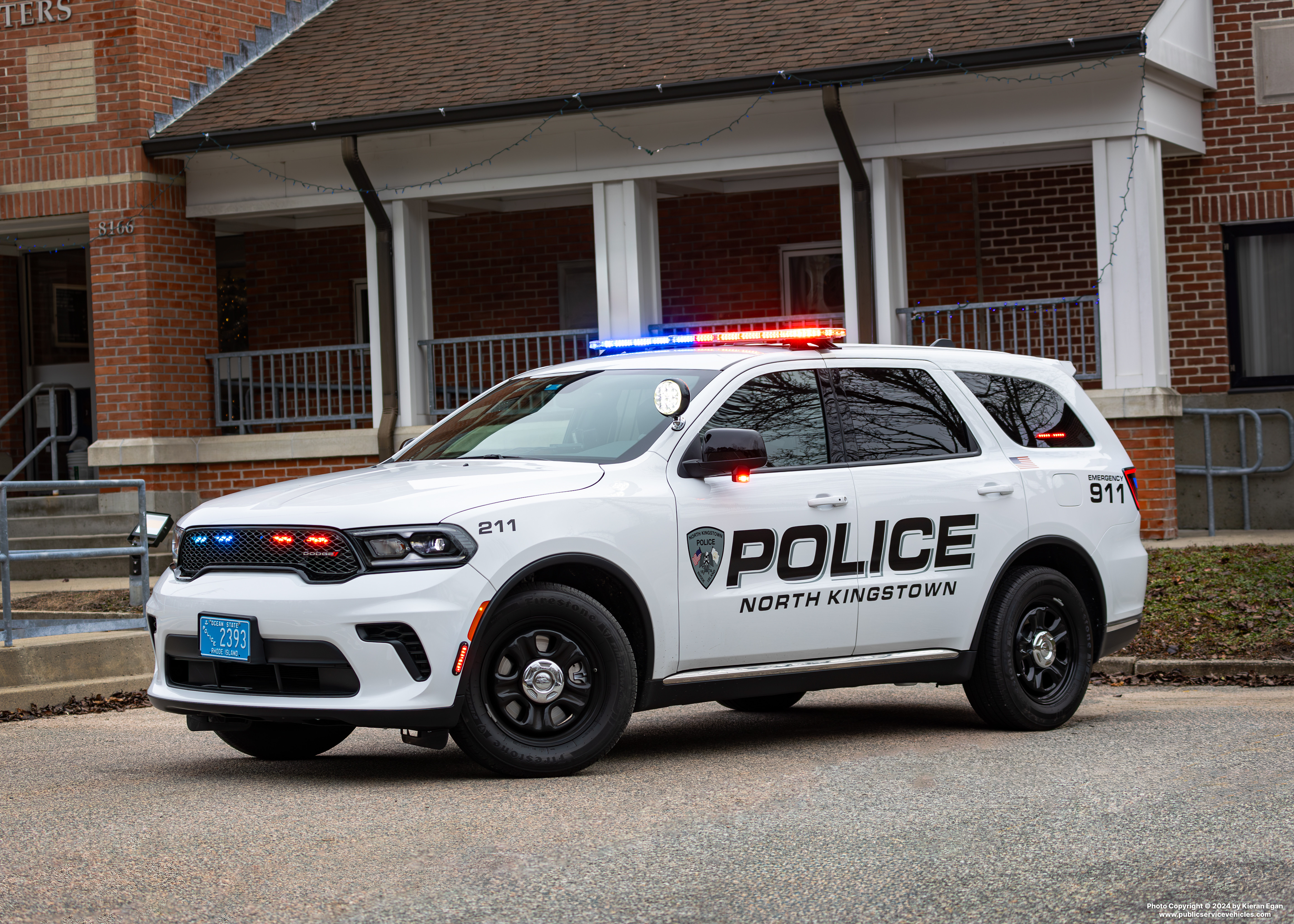 A photo  of North Kingstown Police
            Cruiser 211, a 2023 Dodge Durango             taken by Kieran Egan